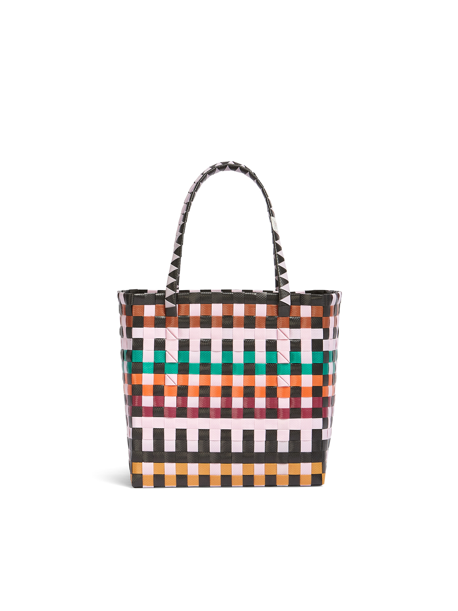 MARNI MARKET MINI BASKET tasche aus mehrfarbigem Gewebe - Shopper - Image 3