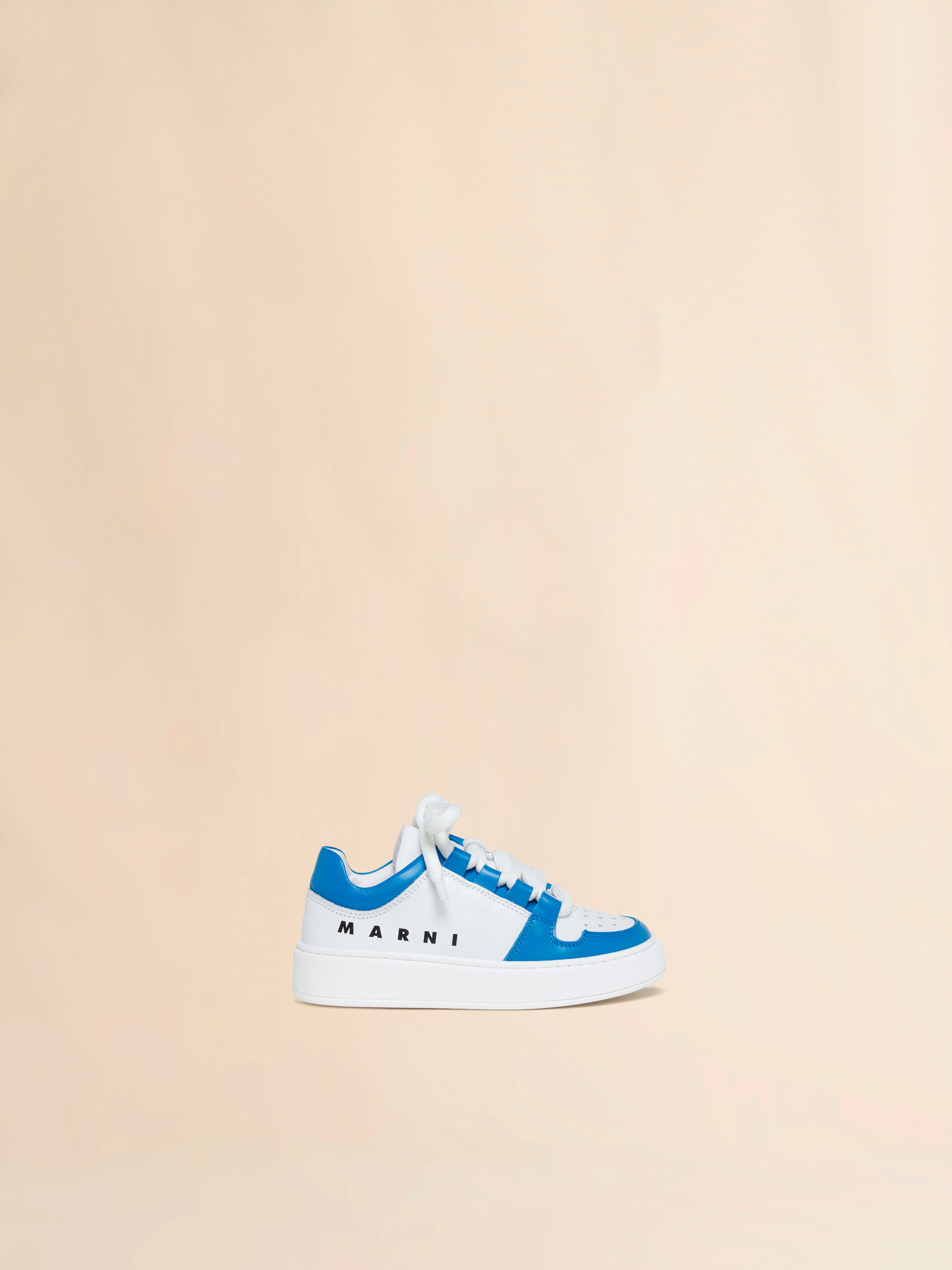 White leather sneaker with side Marni print - Sneakers - Image 1