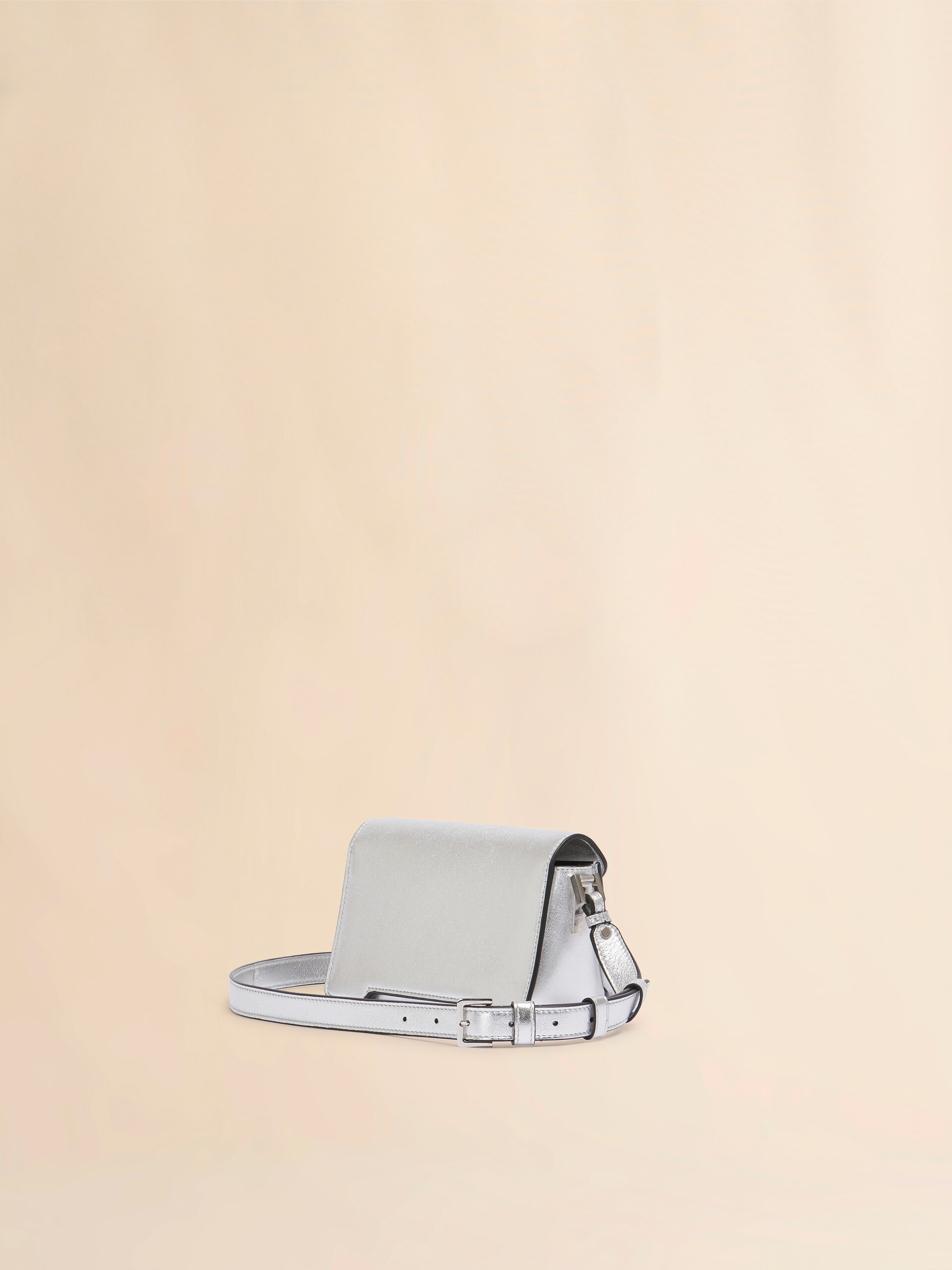 Silver leather Trunkaroo mini shoulder bag - Shoulder Bags - Image 3