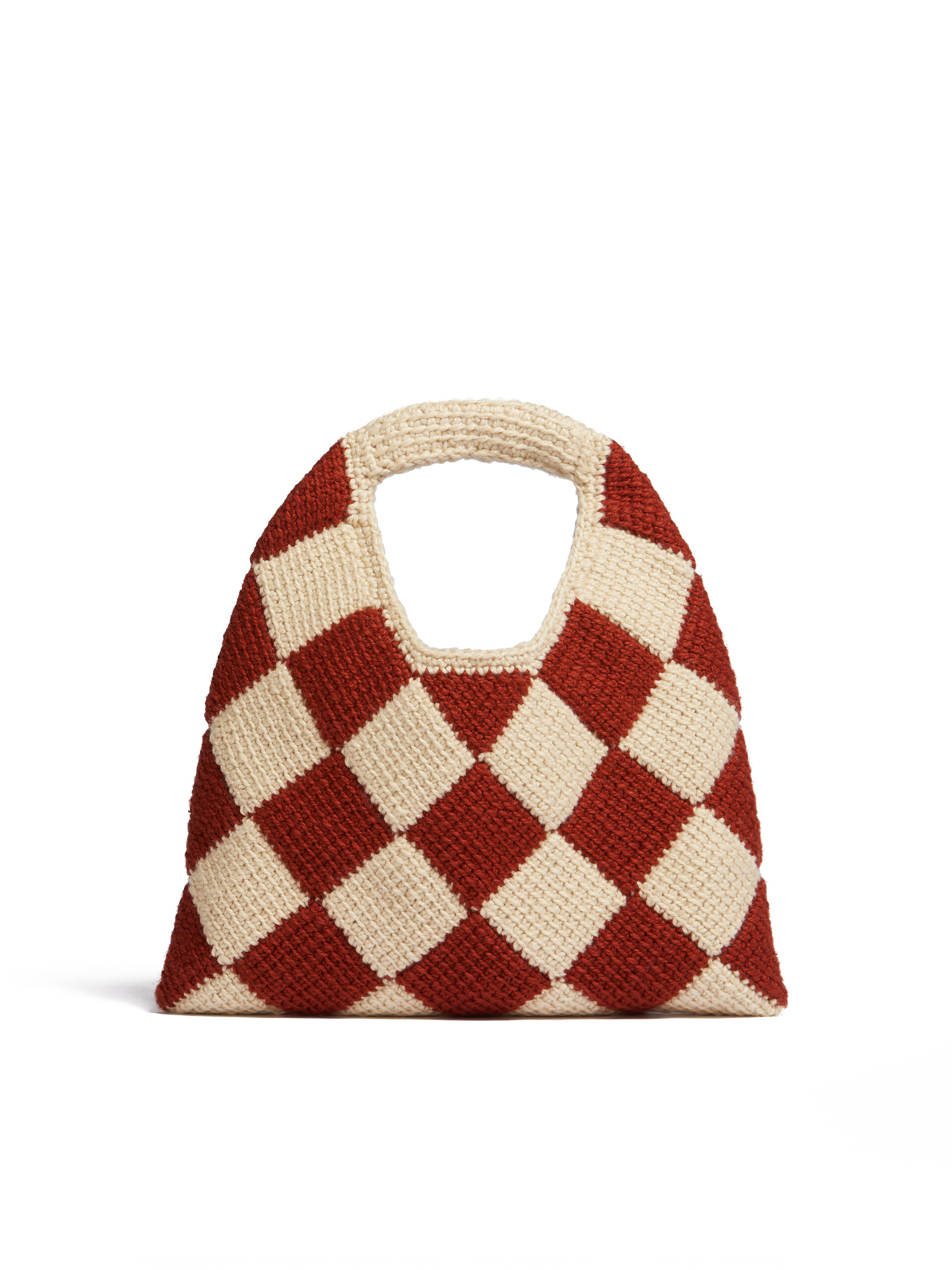 ブルー&ブラウン MARNI MARKET DIAMOND テックウールバッグ ミディアム - ハンドバッグ - Image 3