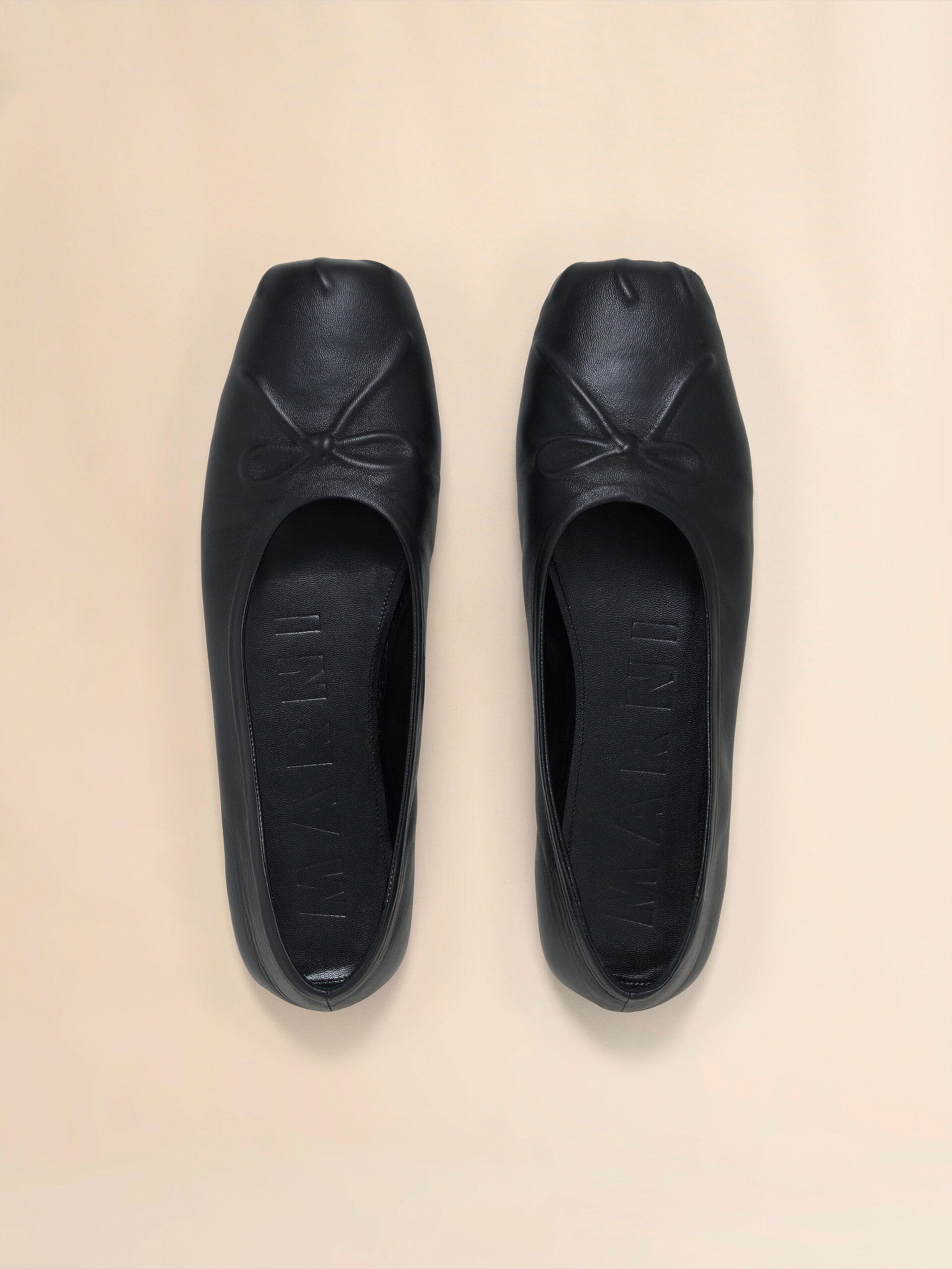 Black nappa leather Little Bow ballet flat - Ballet Shoes - Image 4