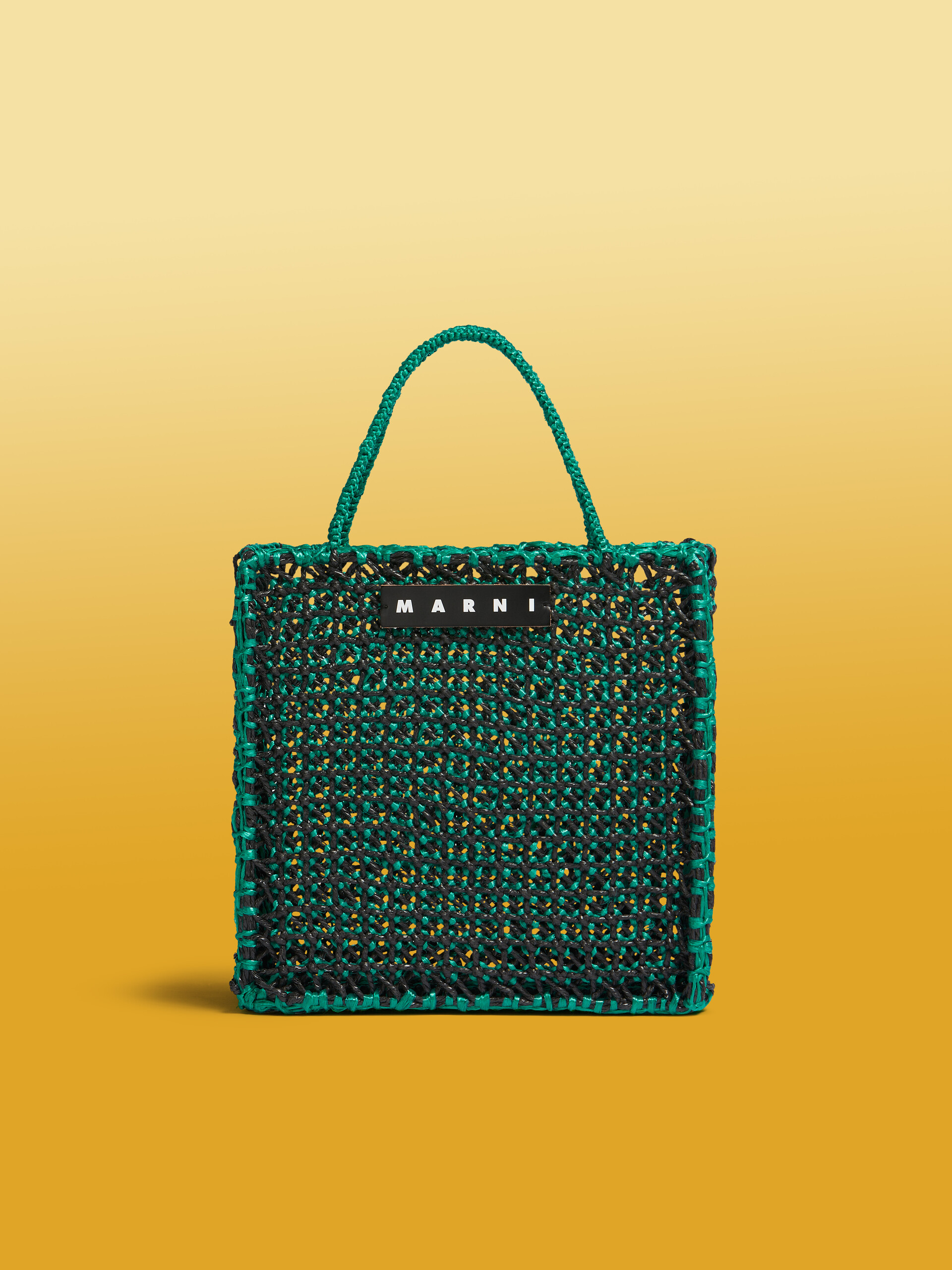 レッド イエロー グリーン MARNI MARKET ミニJURTA クロシェバッグ - ショッピングバッグ - Image 1
