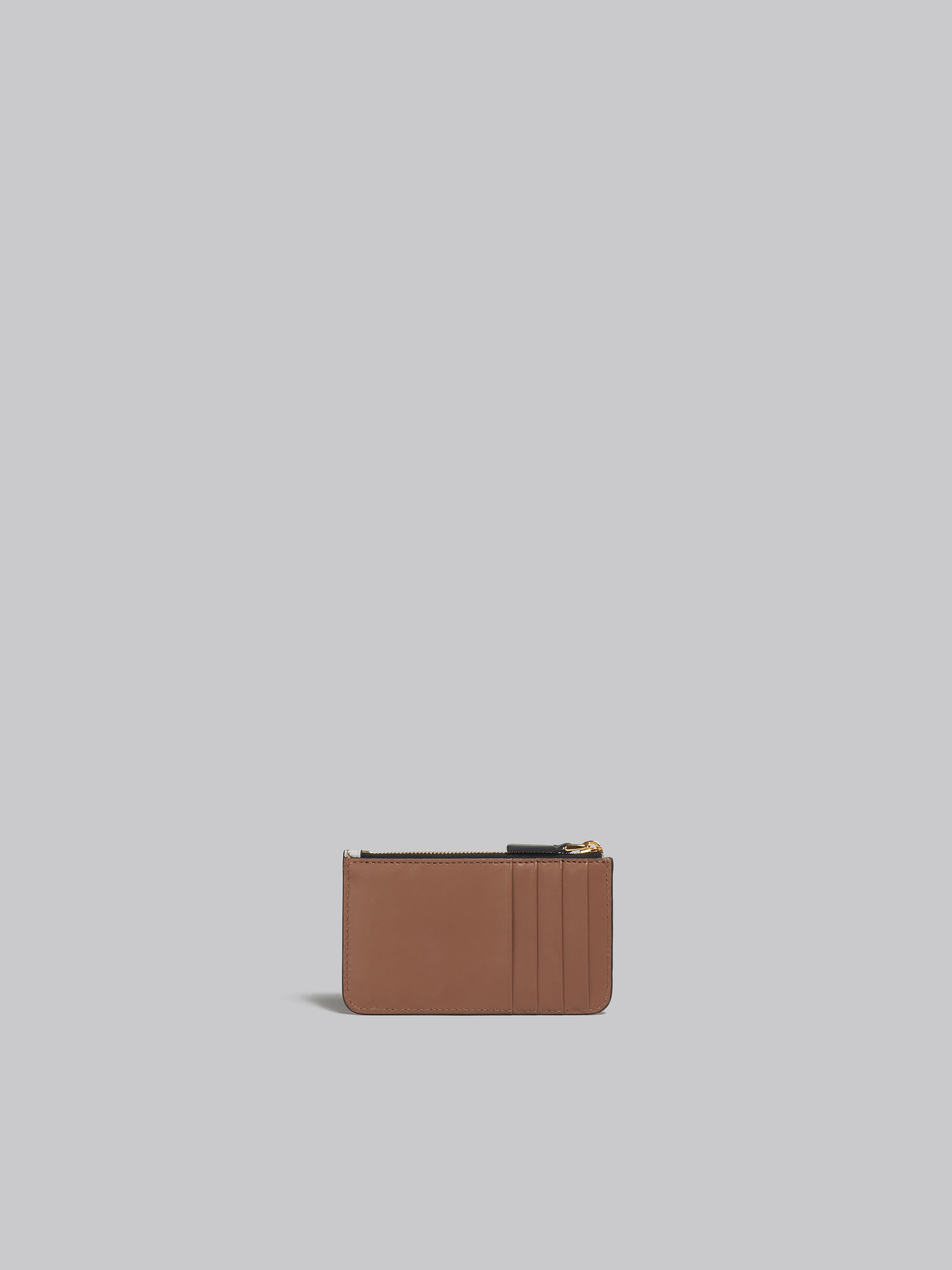 ブラウン、ピンク、バーガンディ サフィアーノレザー製 カードケース - 財布 - Image 3