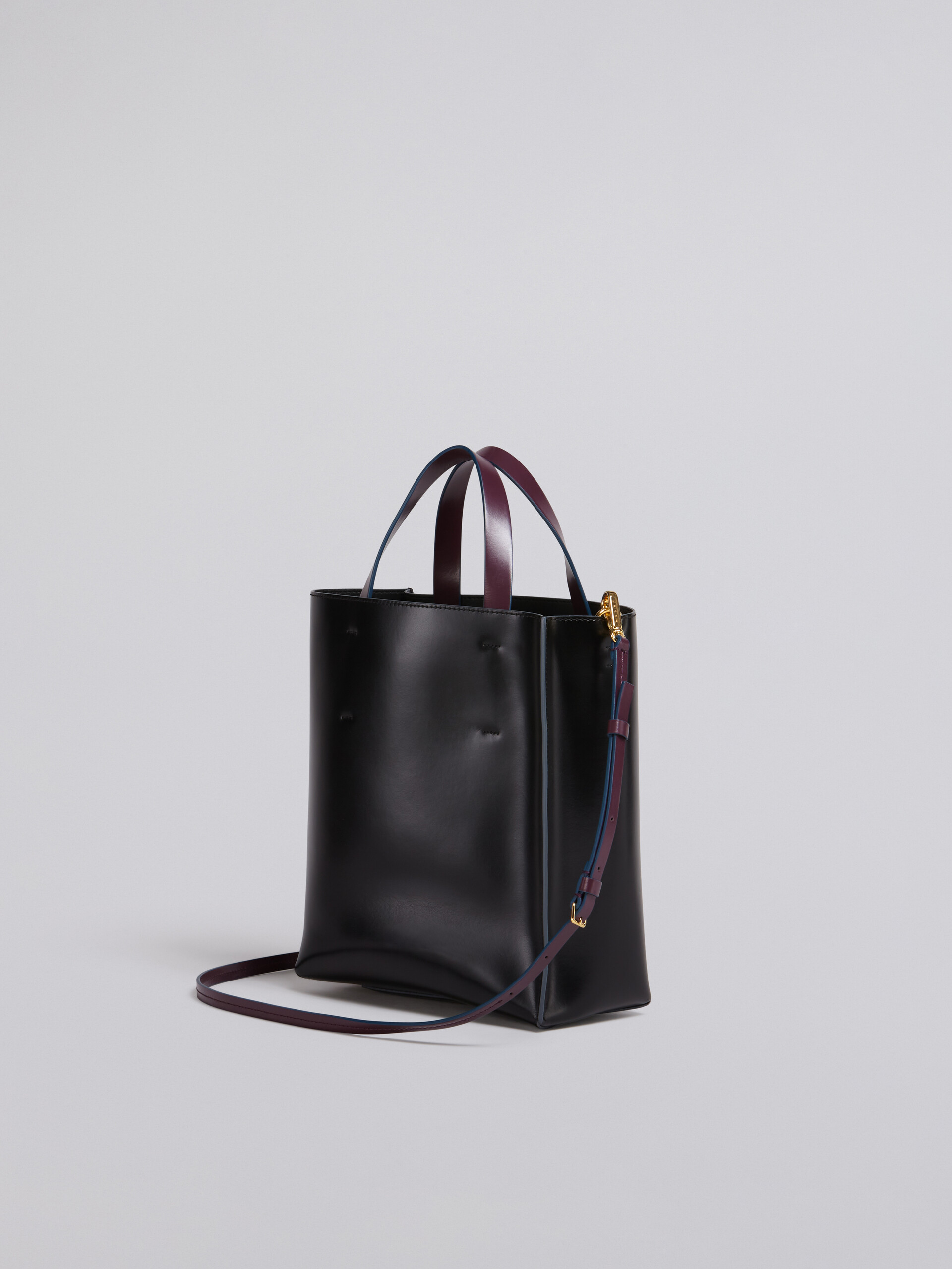 MUSEO shopping bag in shiny smooth calfskin - Shopping Bags - Image 3