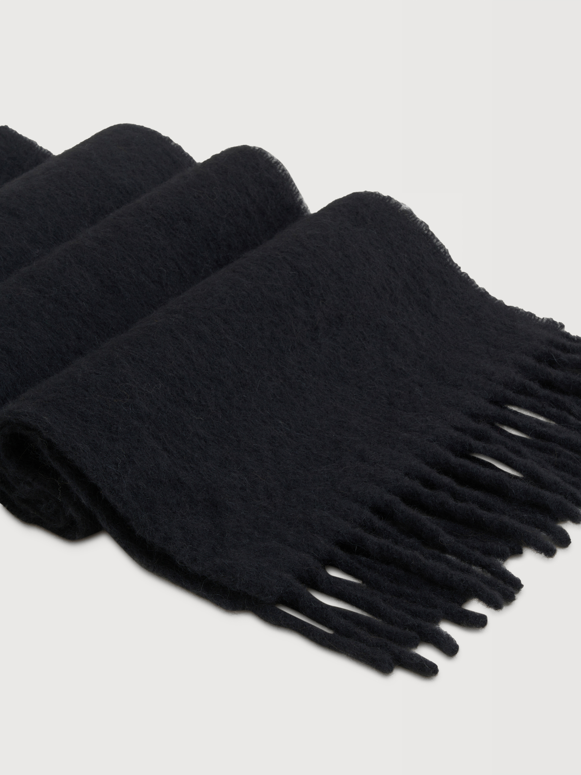 Light blue alpaca scarf - Scarves - Image 3