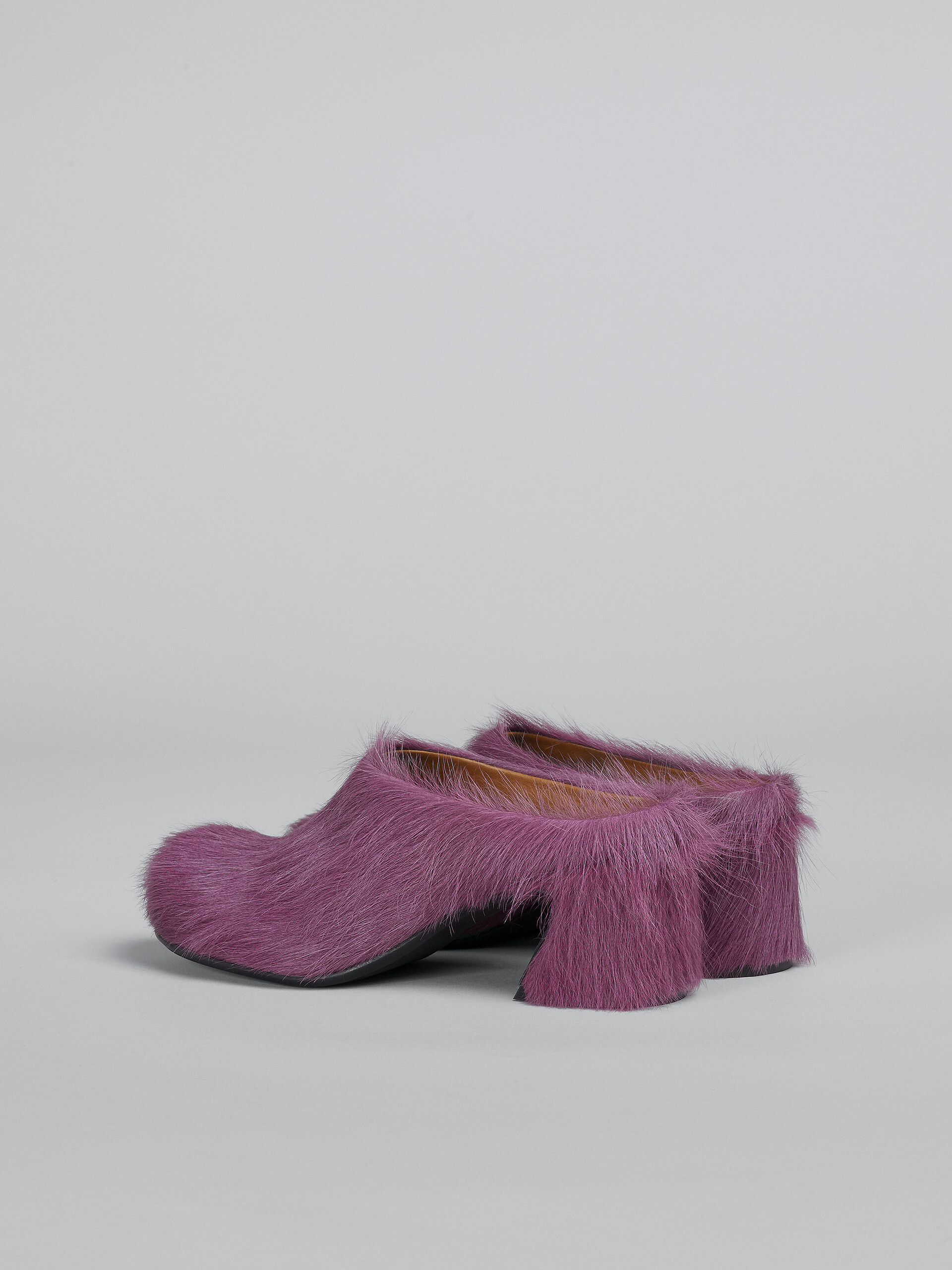 Rosafarbene Fußbett-Clogs aus Kalbsleder - Holzschuhe - Image 3