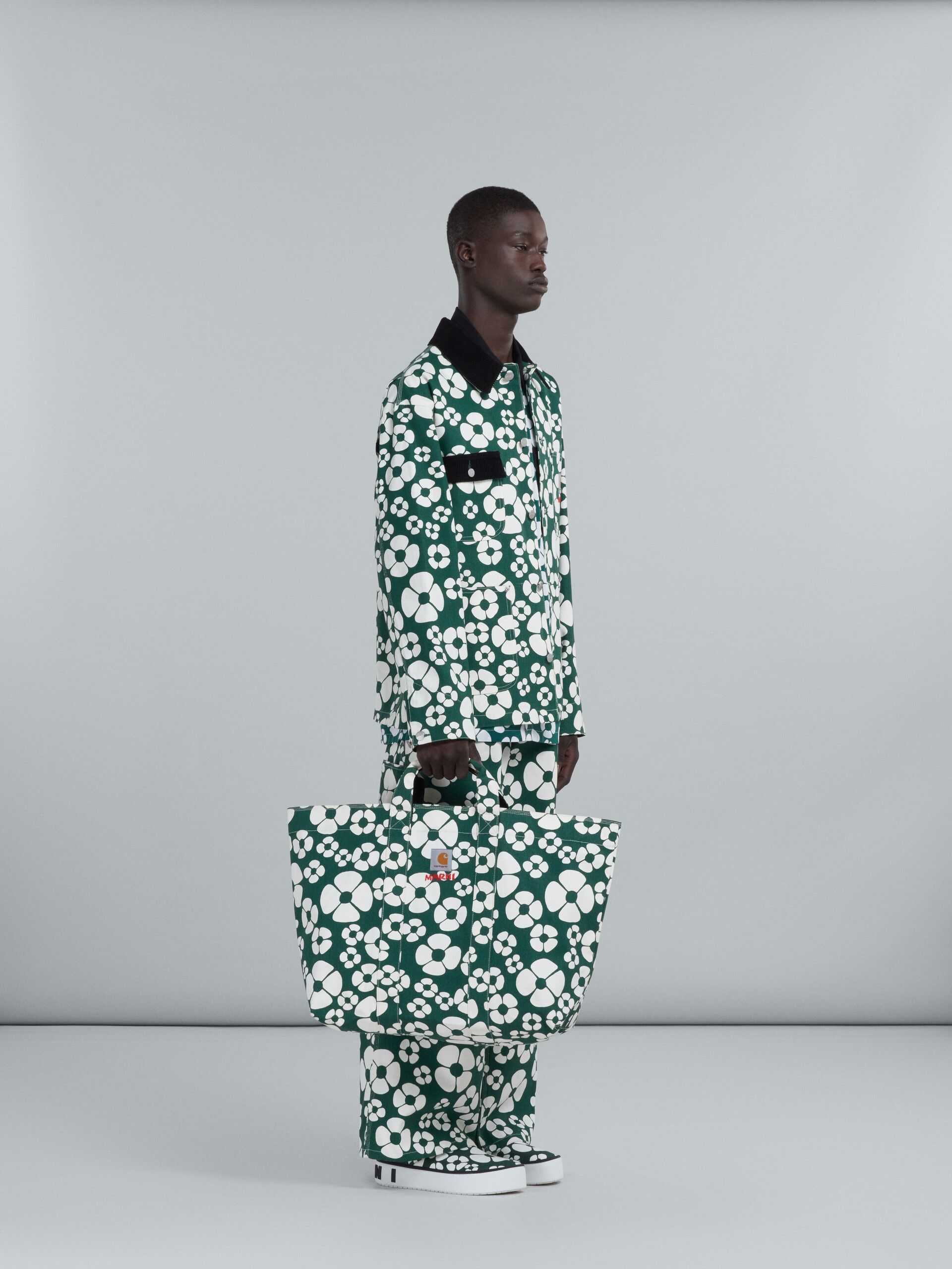 MARNI x CARHARTT WIP - green floral trousers - Pants - Image 5