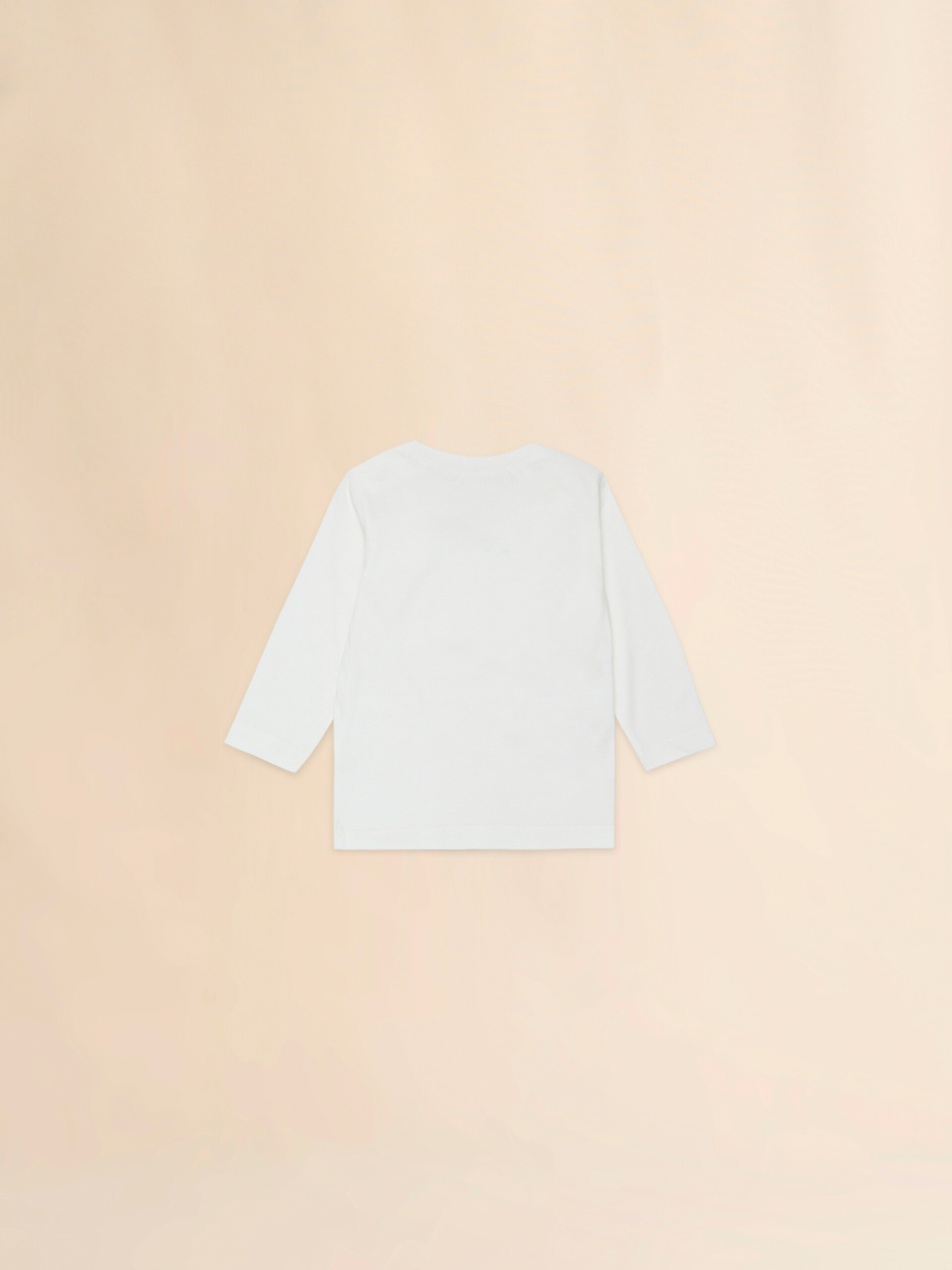 Off-white long-sleeved cotton T-shirt with Marni logo - T-shirts - Image 2