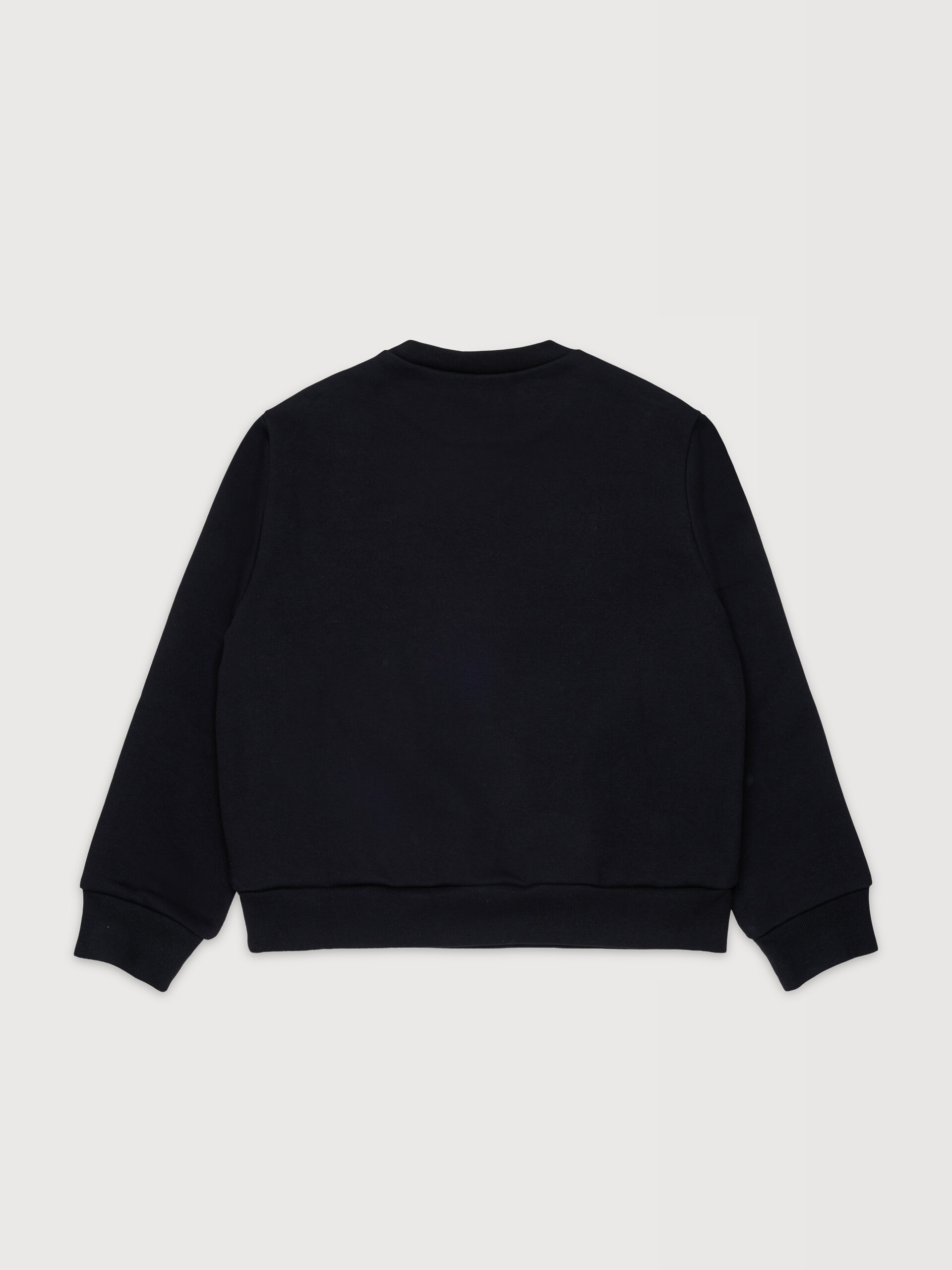Black cotton sweatshirt with maxi skater print - Sweaters - Image 2