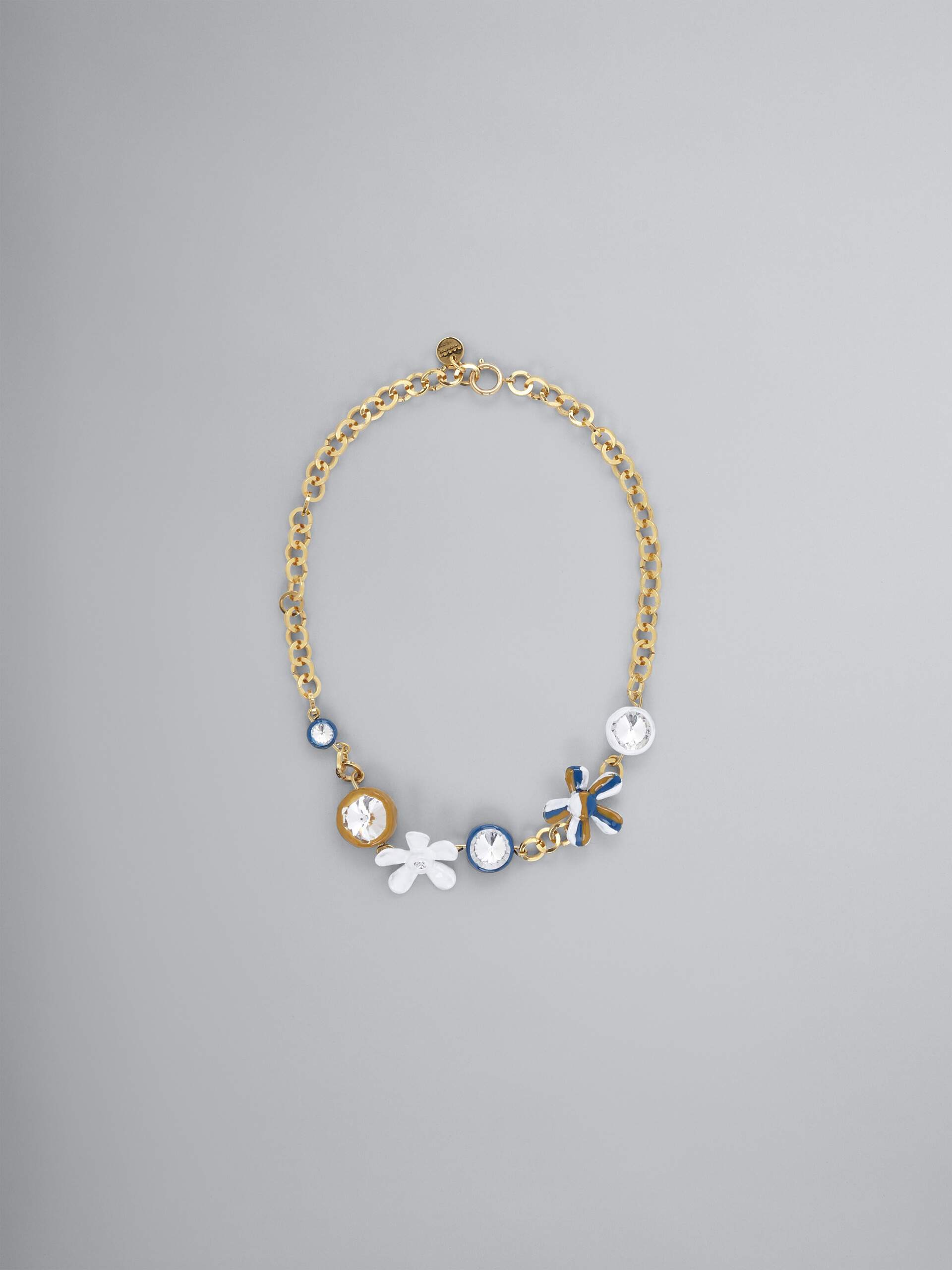 DAISY white and blue necklace - Necklaces - Image 1