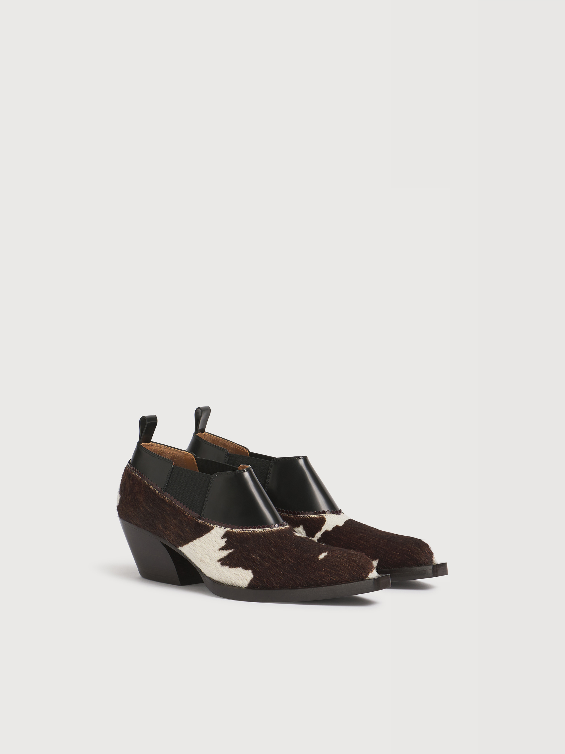 Cow-print ponyhair cowboy low-cut boot - Boots - Image 2