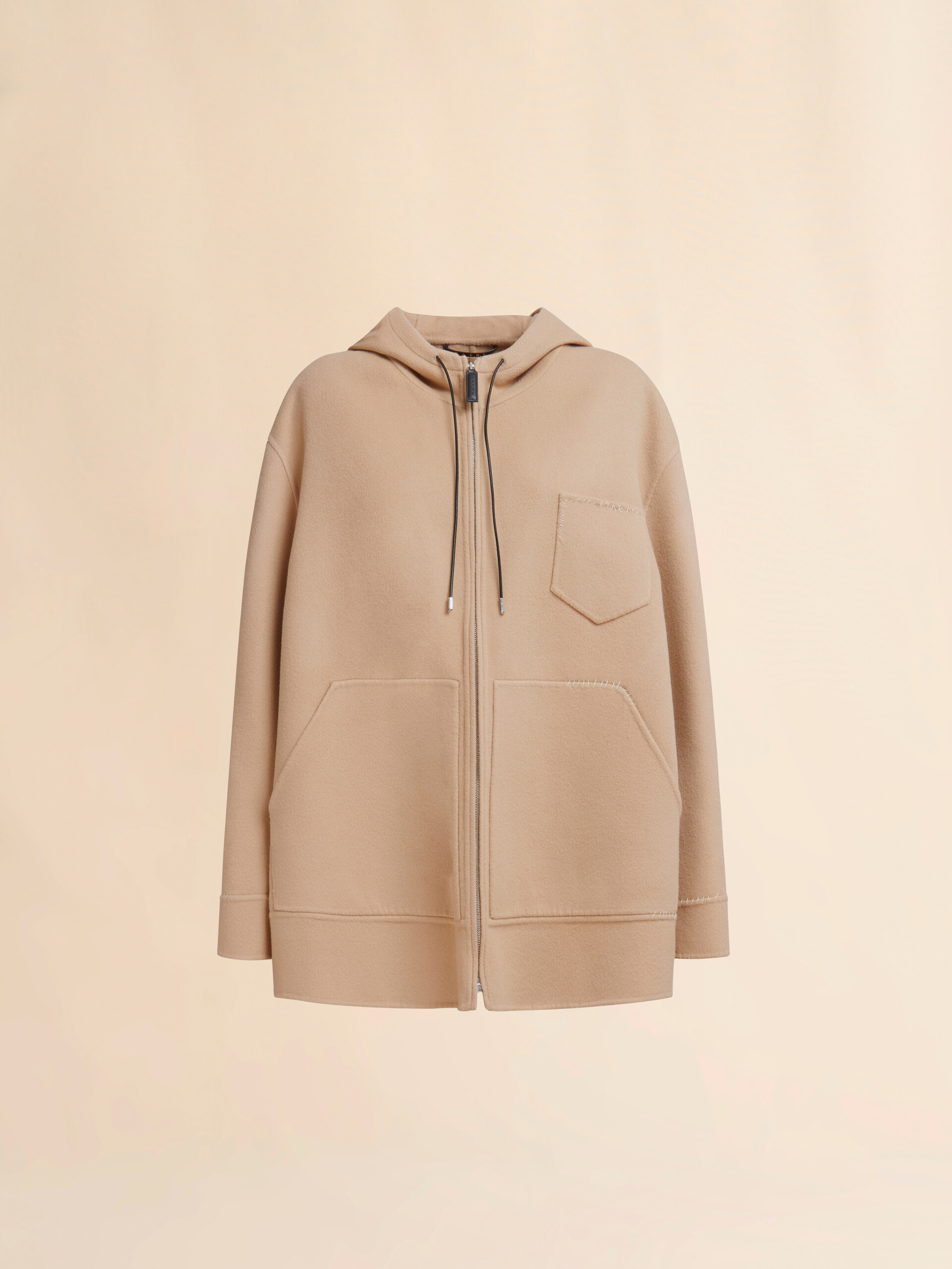 Schwarzer Parka aus Wolle und Kaschmir mit Marni Mending - Jacken - Image 1