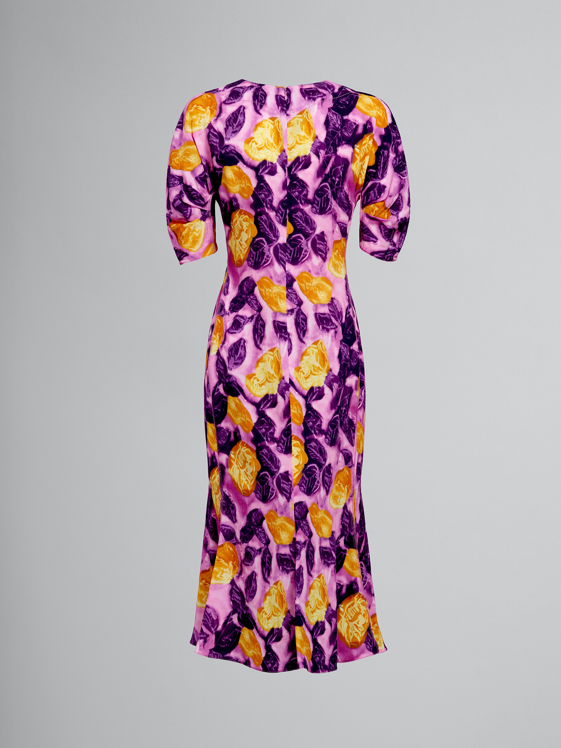 Morning Blossom print viscose sablè dress - Dresses - Image 3
