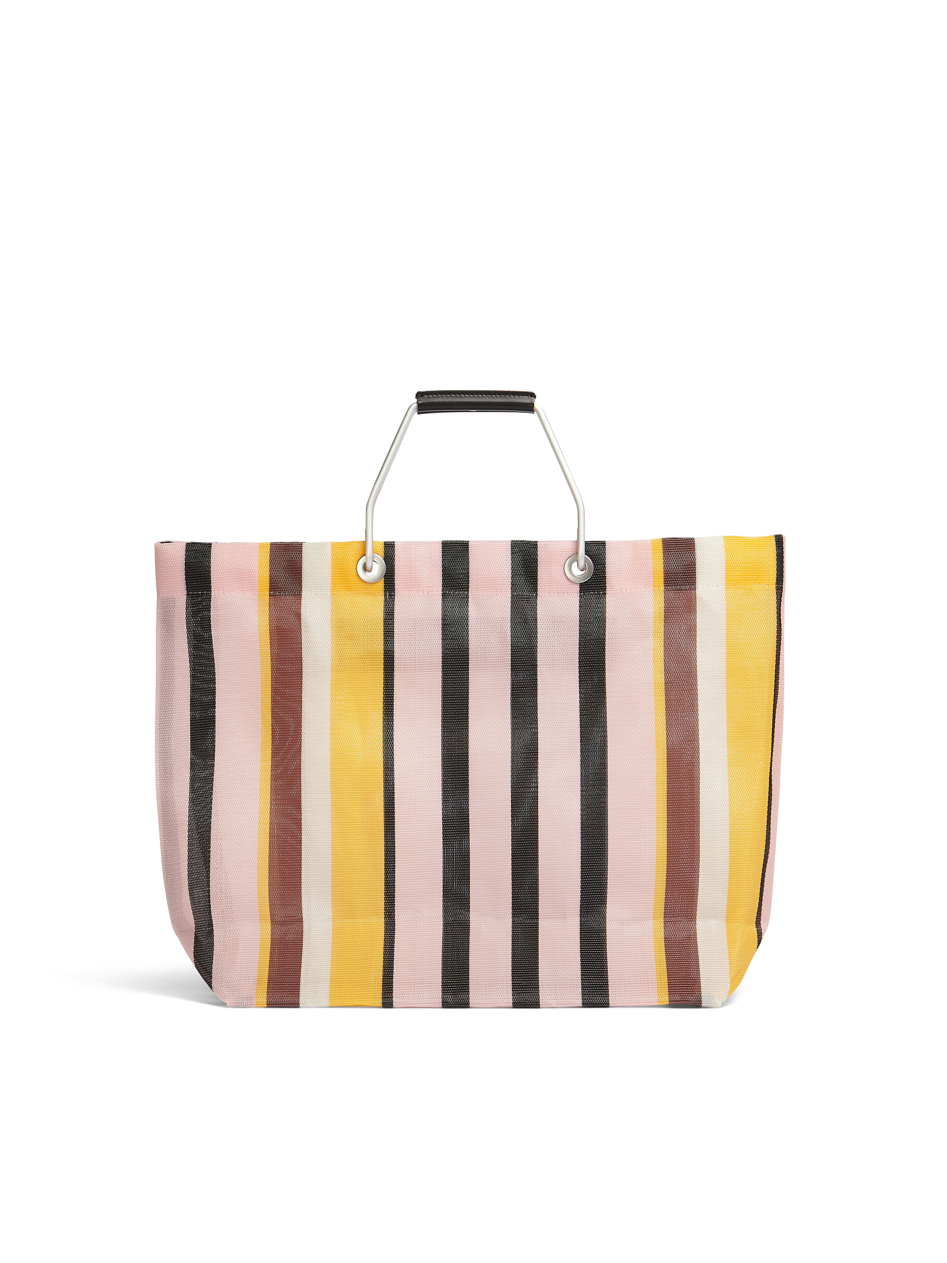 MARNI MARKET STRIPE multicolor pink bag - Shopping Bags - Image 3