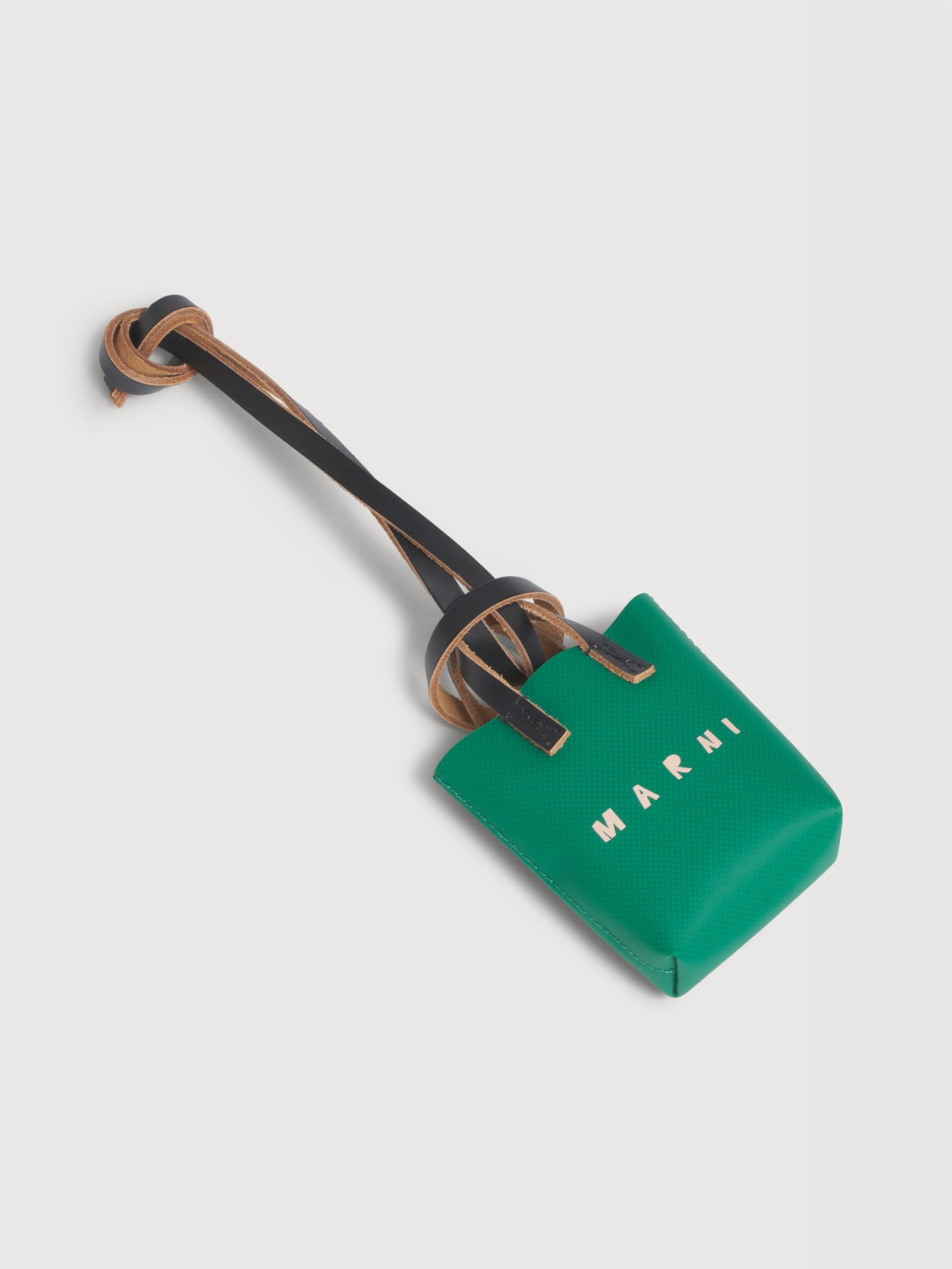 Blue micro tote bag charm - Key Rings - Image 3