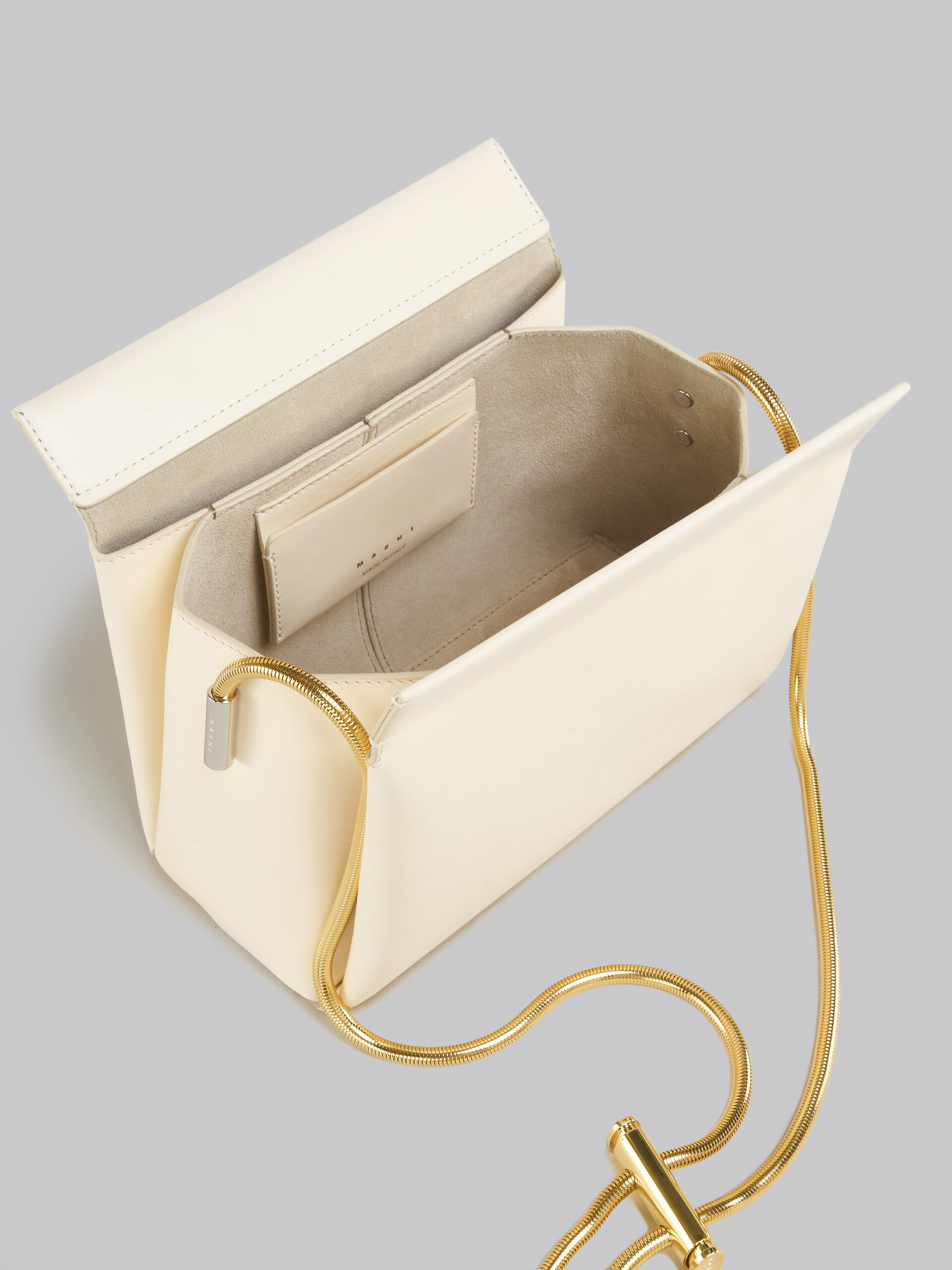Toggle Medium Bag in white leather - Shoulder Bags - Image 4