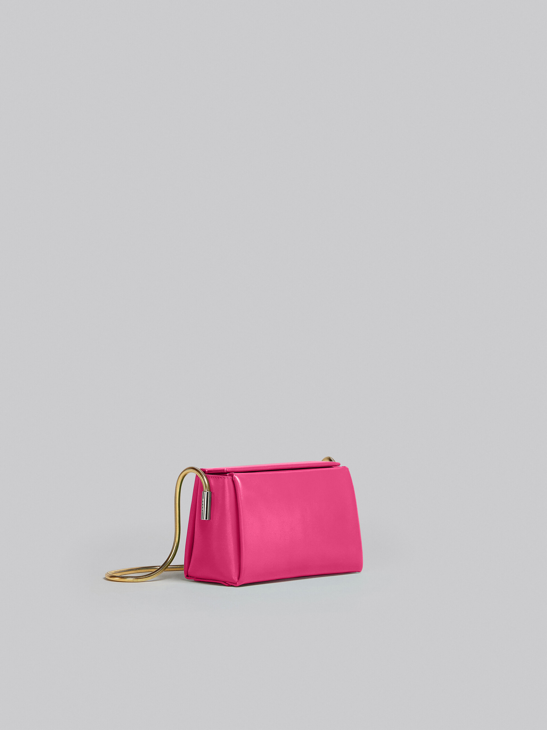 Toggle Small Bag in fuchsia leather - Shoulder Bag - Image 5