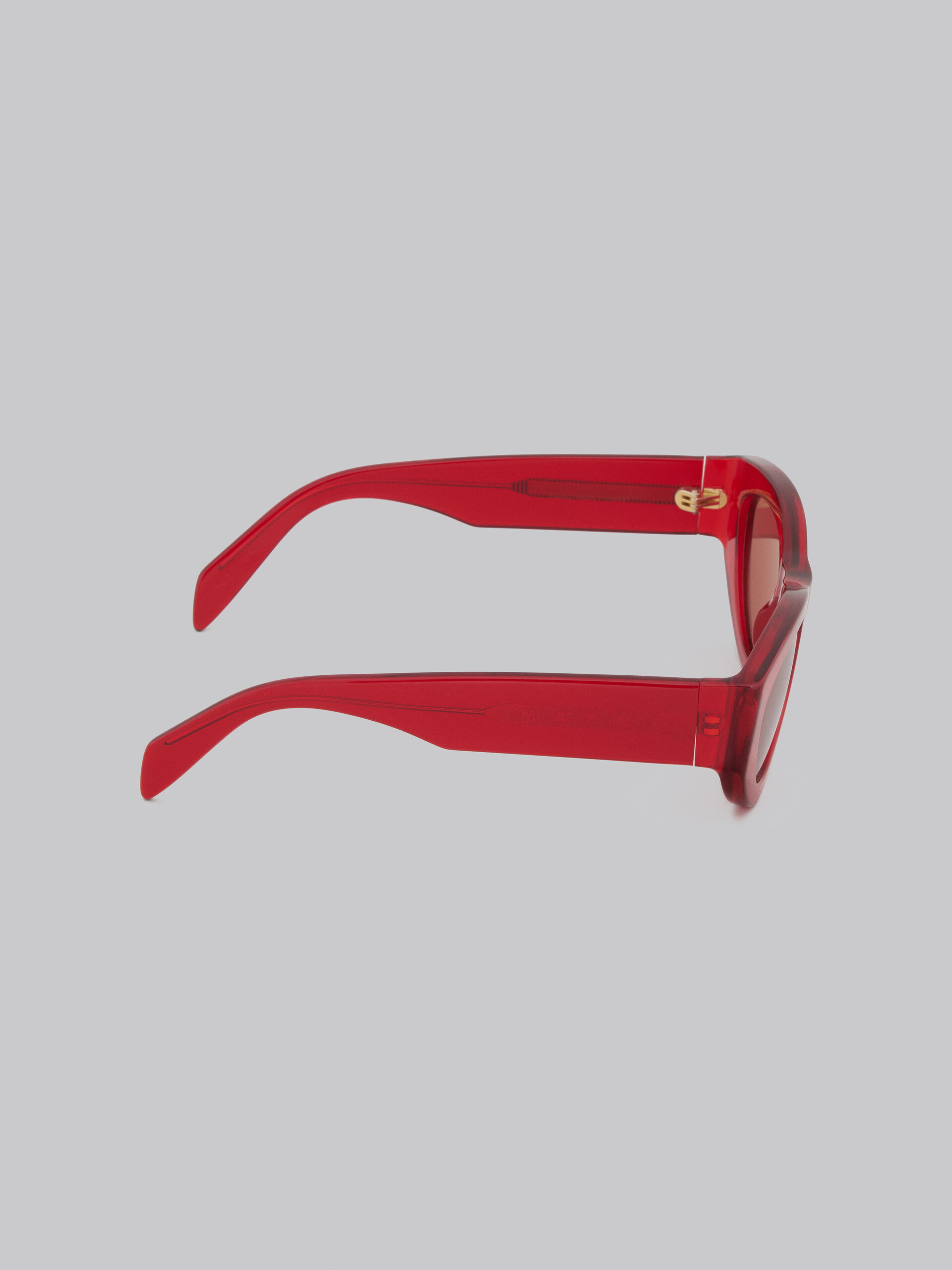 Red acetate RAINBOW MOUNTAINS sunglasses - Optical - Image 3