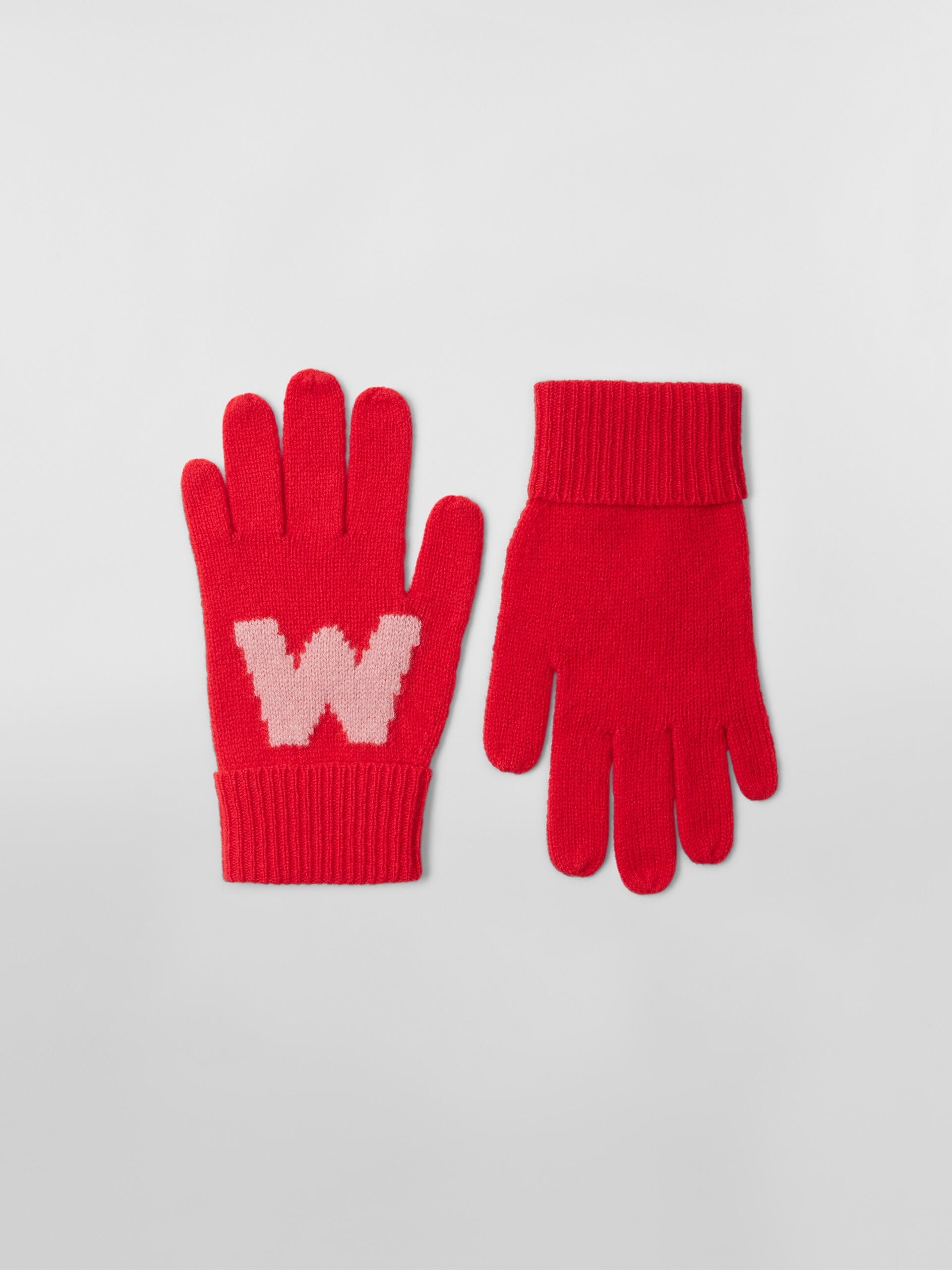 WOLLHANDSCHUHE MIT GROSSEM „M“ AUF DER VORDERSEITE - Handschuhe - Image 1
