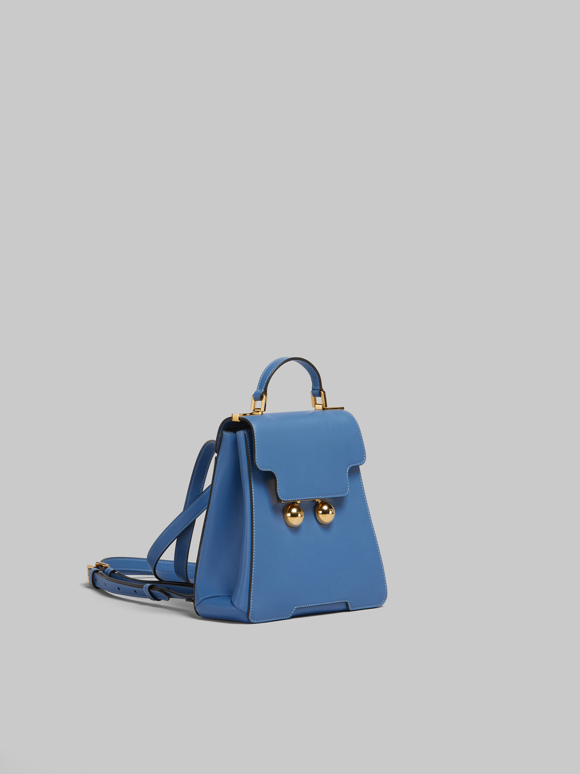 Blue leather Trunkaroo backpack - Backpacks - Image 6