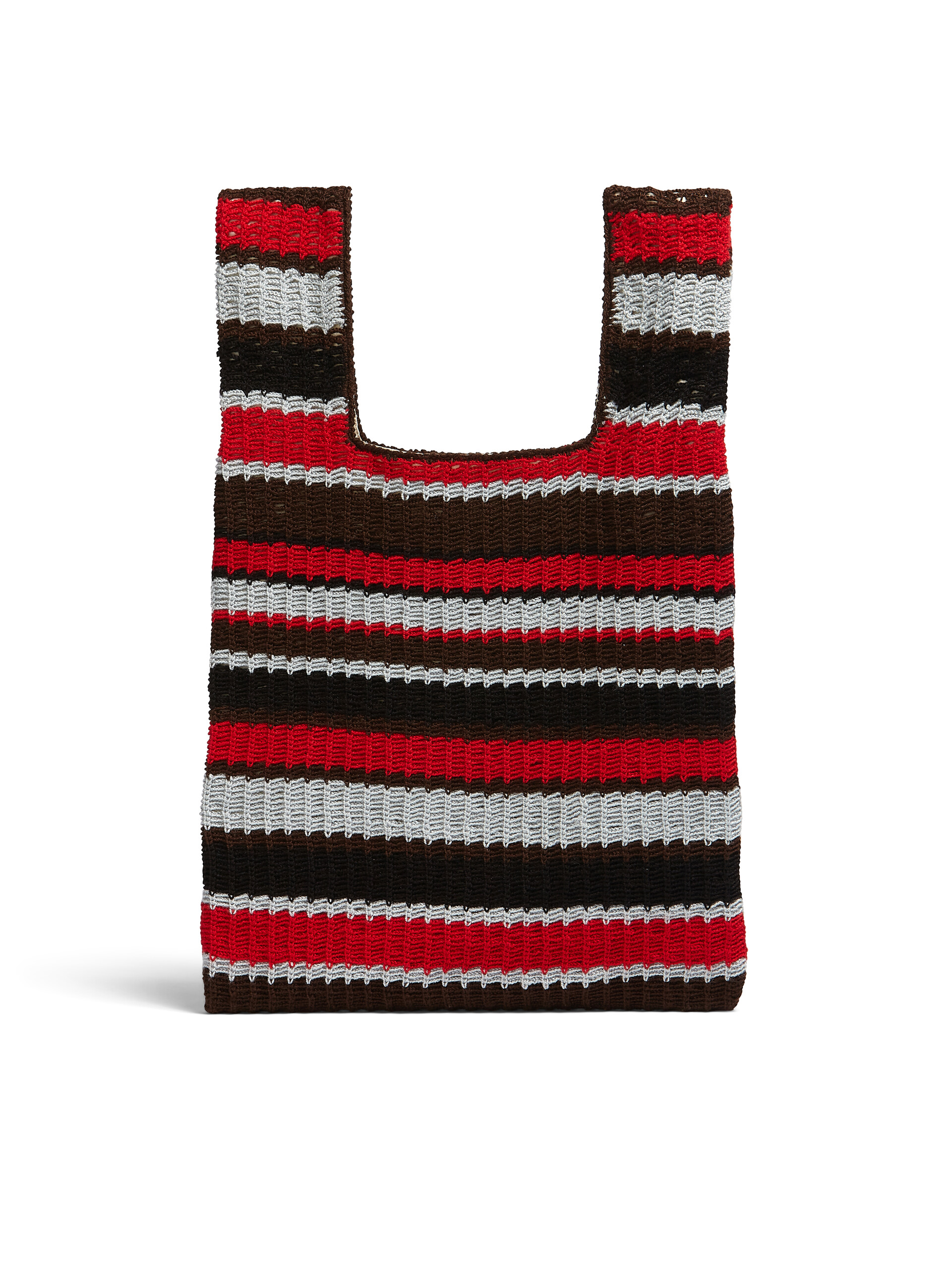 MARNI MARKET FISH bag in multicolor red crochet - Bags - Image 3