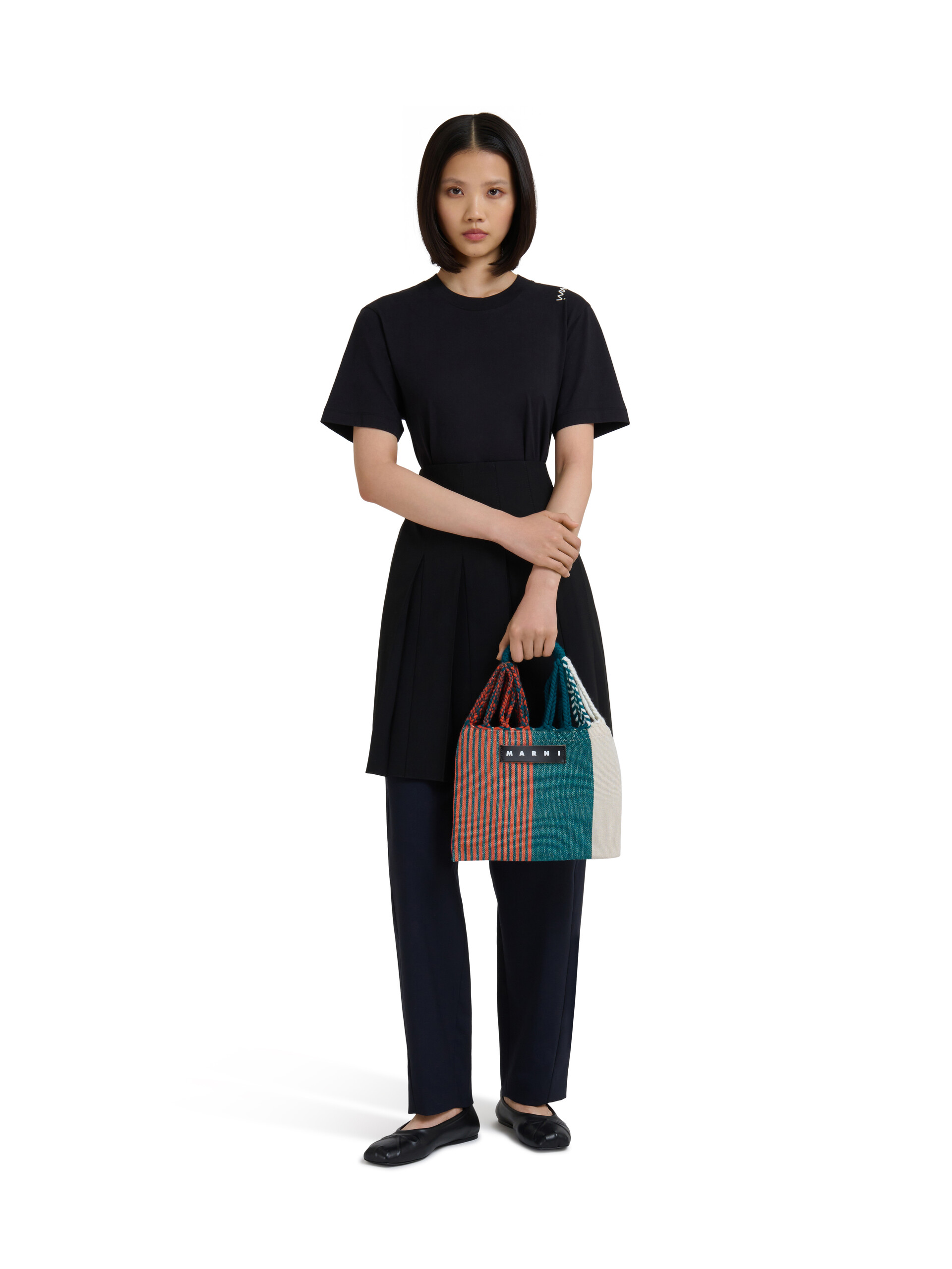 ライトブルー マルチカラー MARNI MARKET HAMMOCK クロシェ バッグ - ショッピングバッグ - Image 2