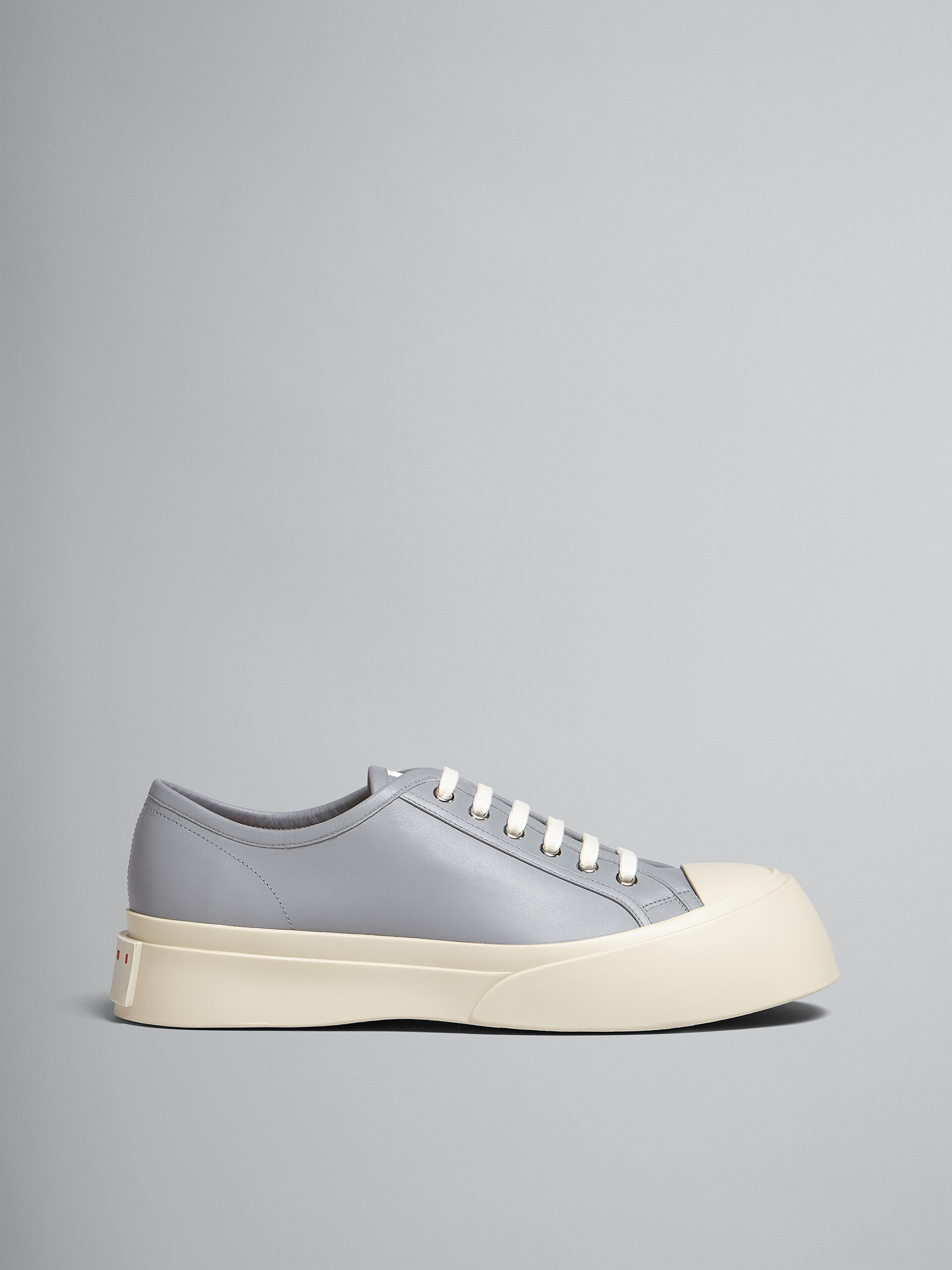 Grey nappa leather PABLO sneaker - Sneakers - Image 1