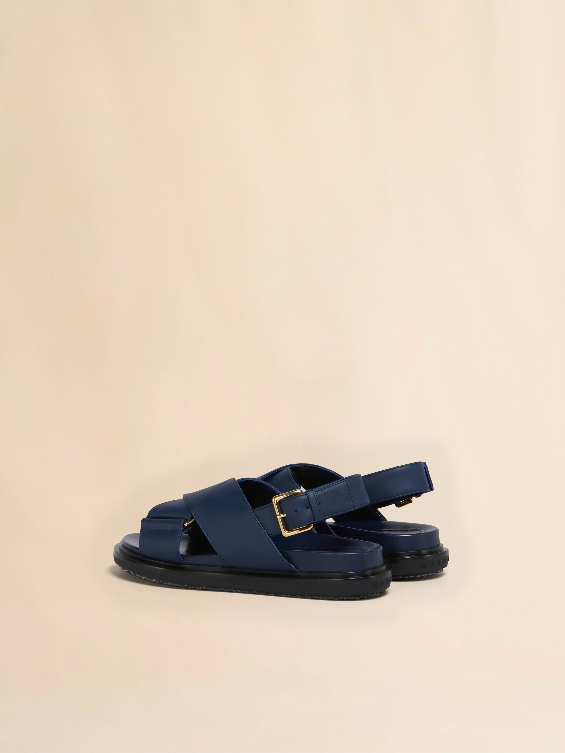 Fussbett en cuir marron - Sandales - Image 3