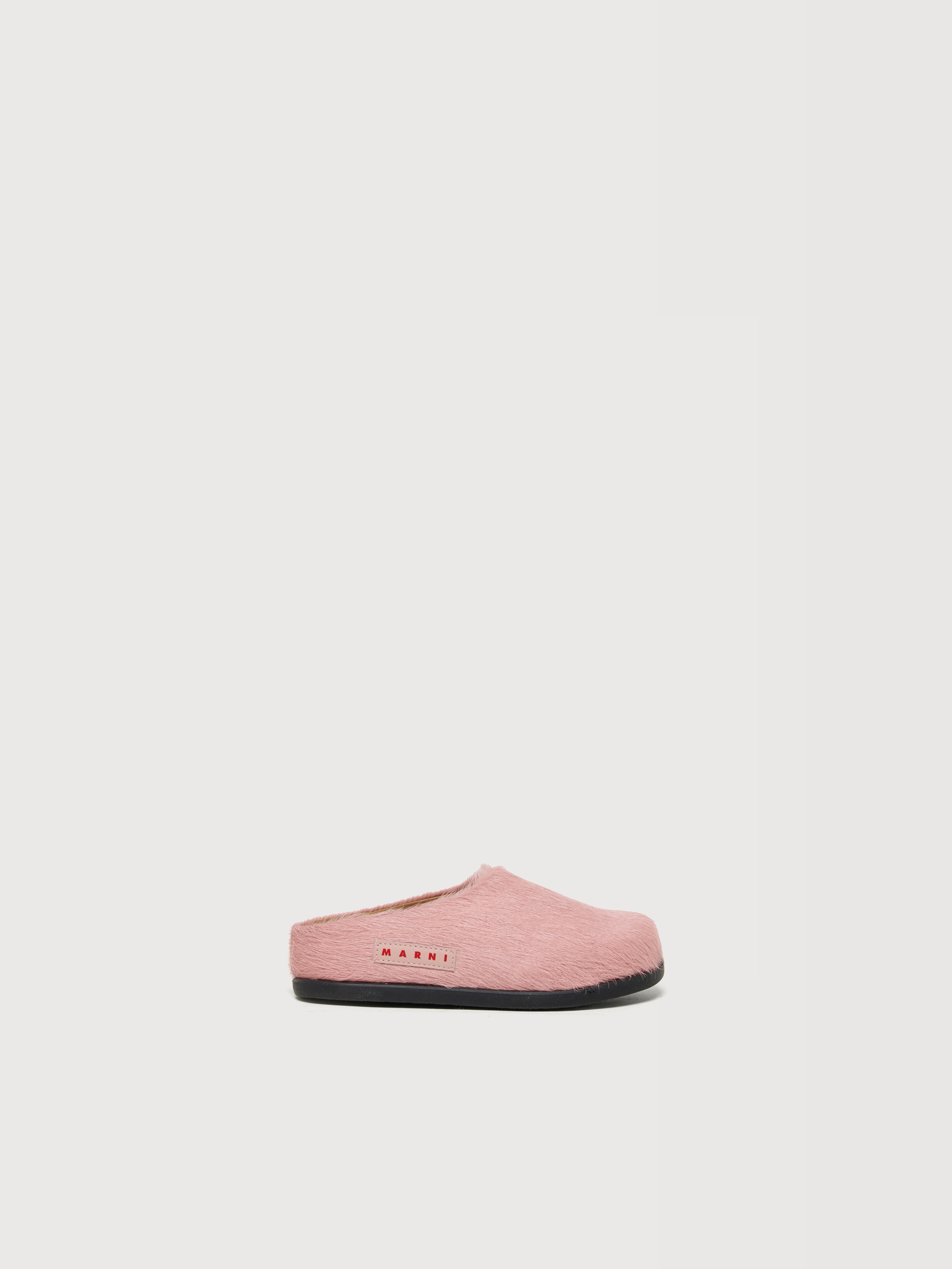 Pink pony hair Fussbett sabot - Sneakers - Image 1