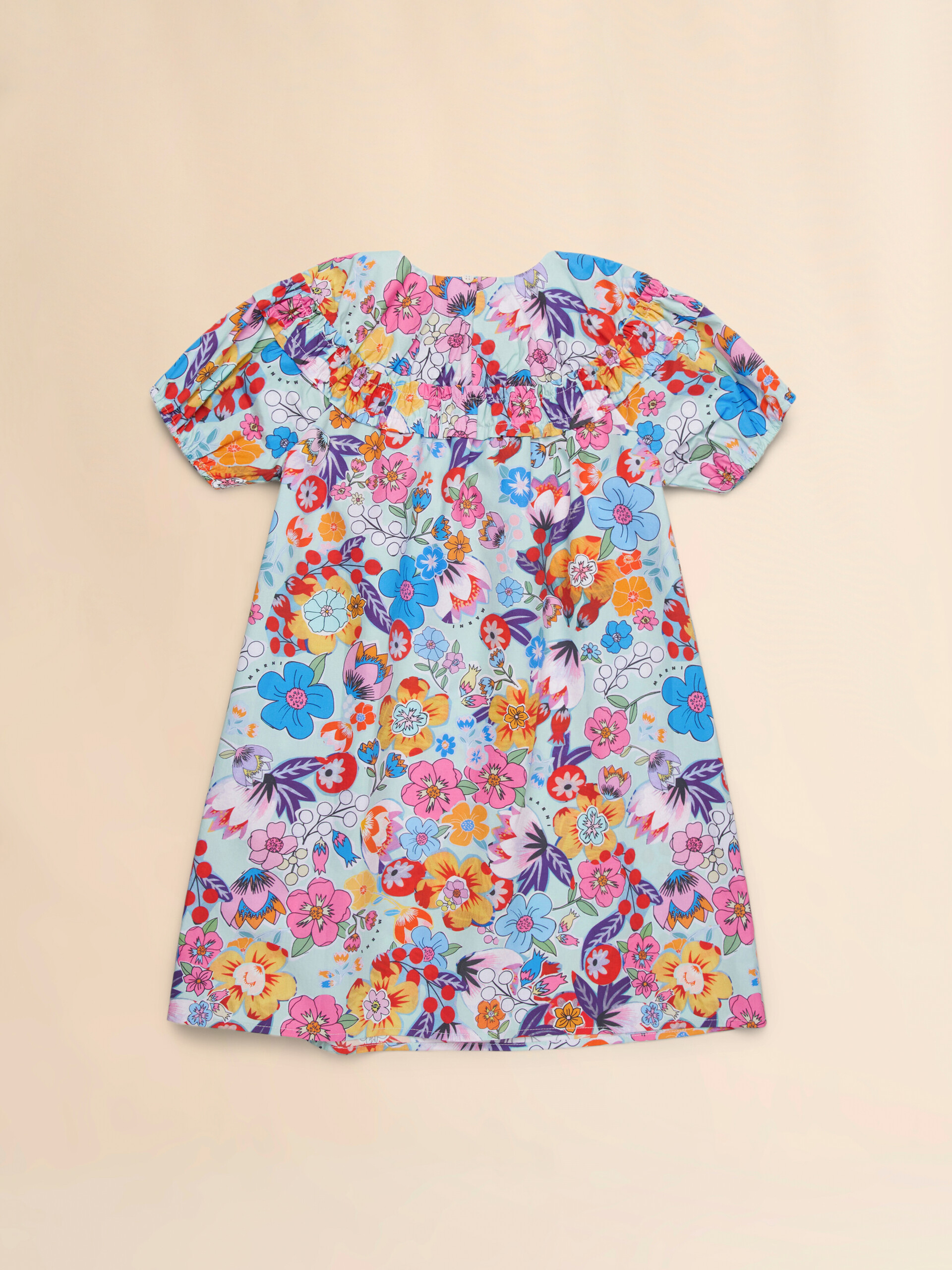 ワンピース MARNI SS25 Marni Dresses (ABMA1379S0 UTC455STB61) Pink silk jaquard dress with flower patches and sequins | Marni