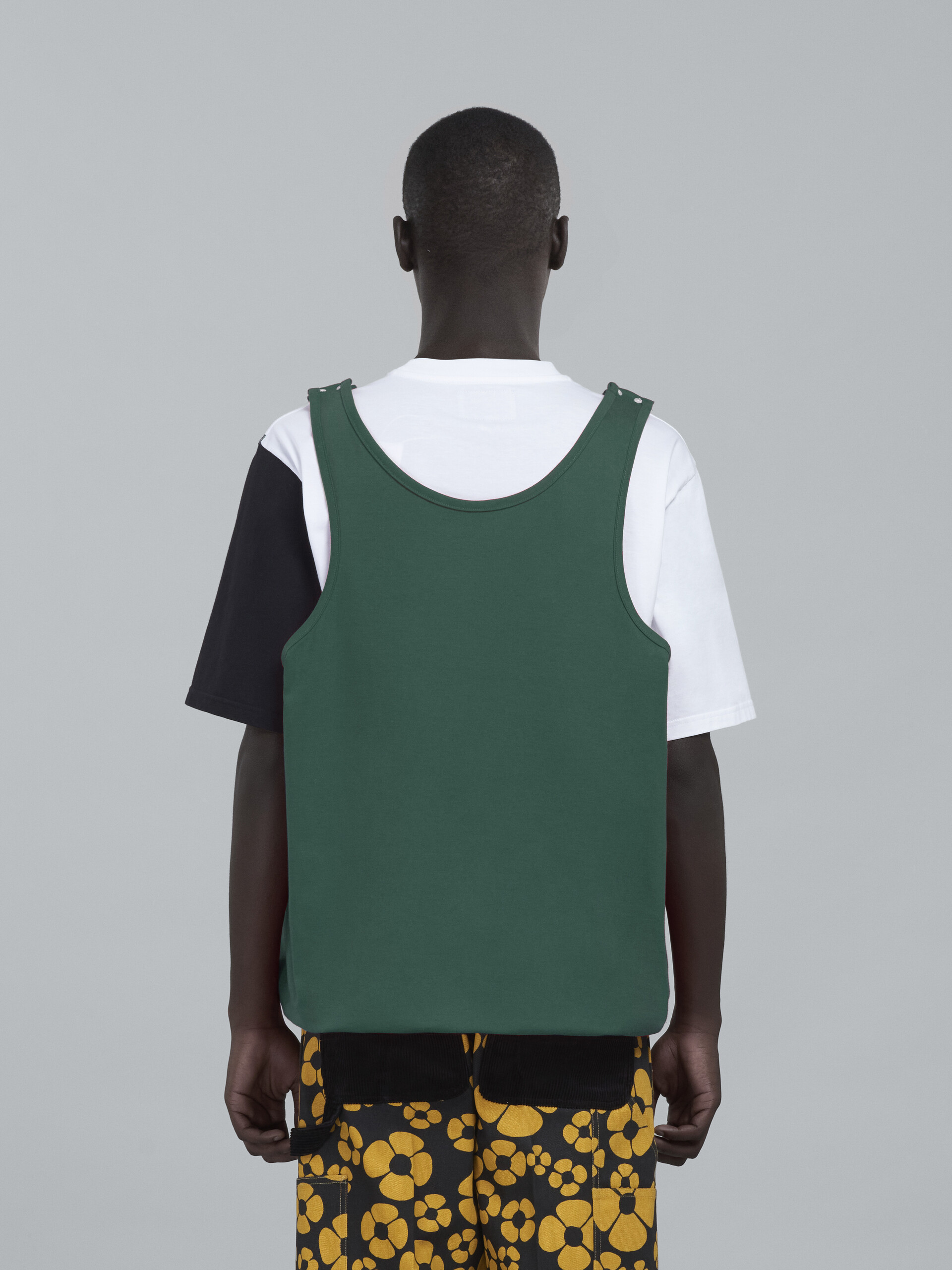 MARNI x CARHARTT WIP - T-shirt with green vest - T-shirts - Image 3