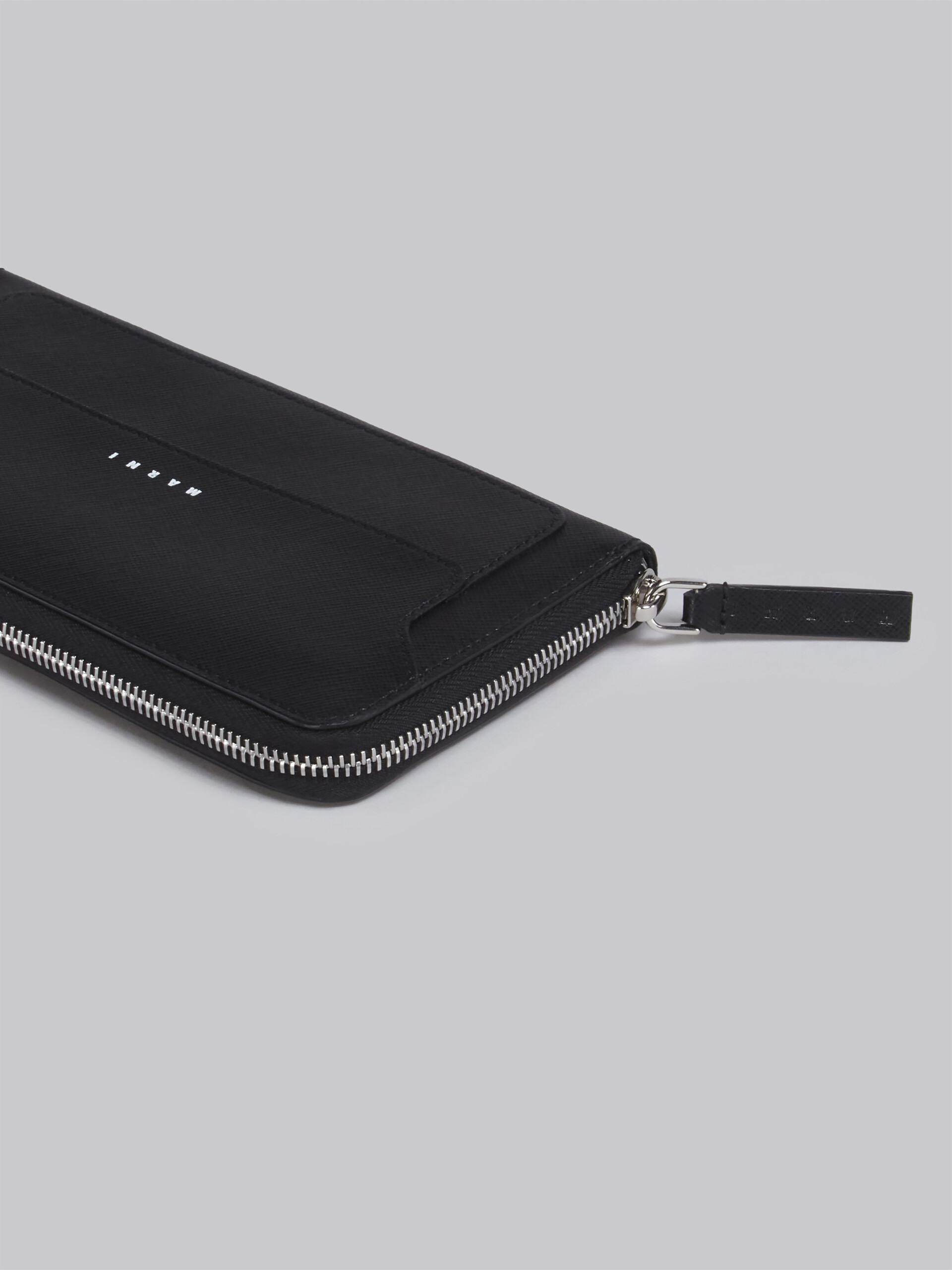 saffiano zip around wallet