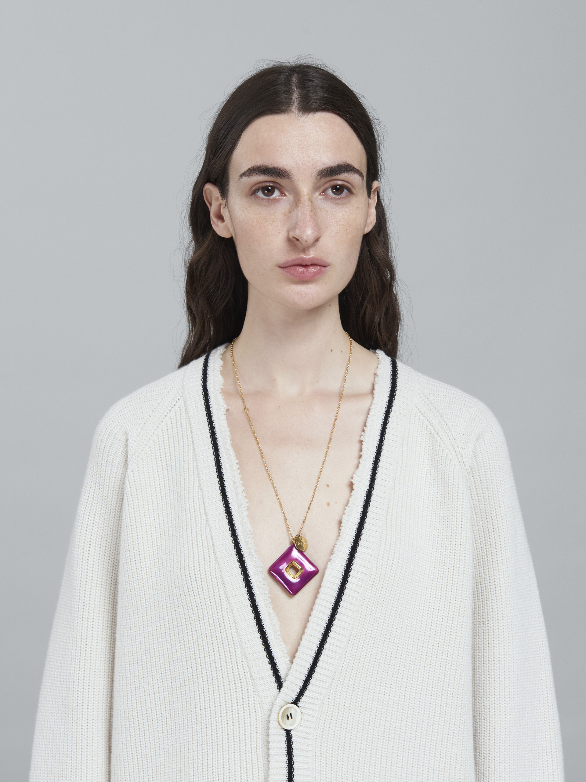 TRAPEZE purple necklace - Necklaces - Image 2