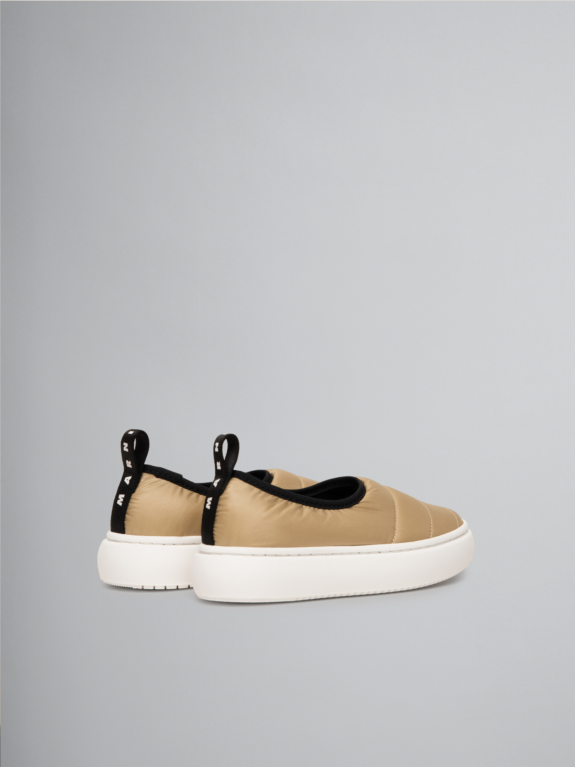 Beige padded nylon slip-on sneaker - Other accessories - Image 3