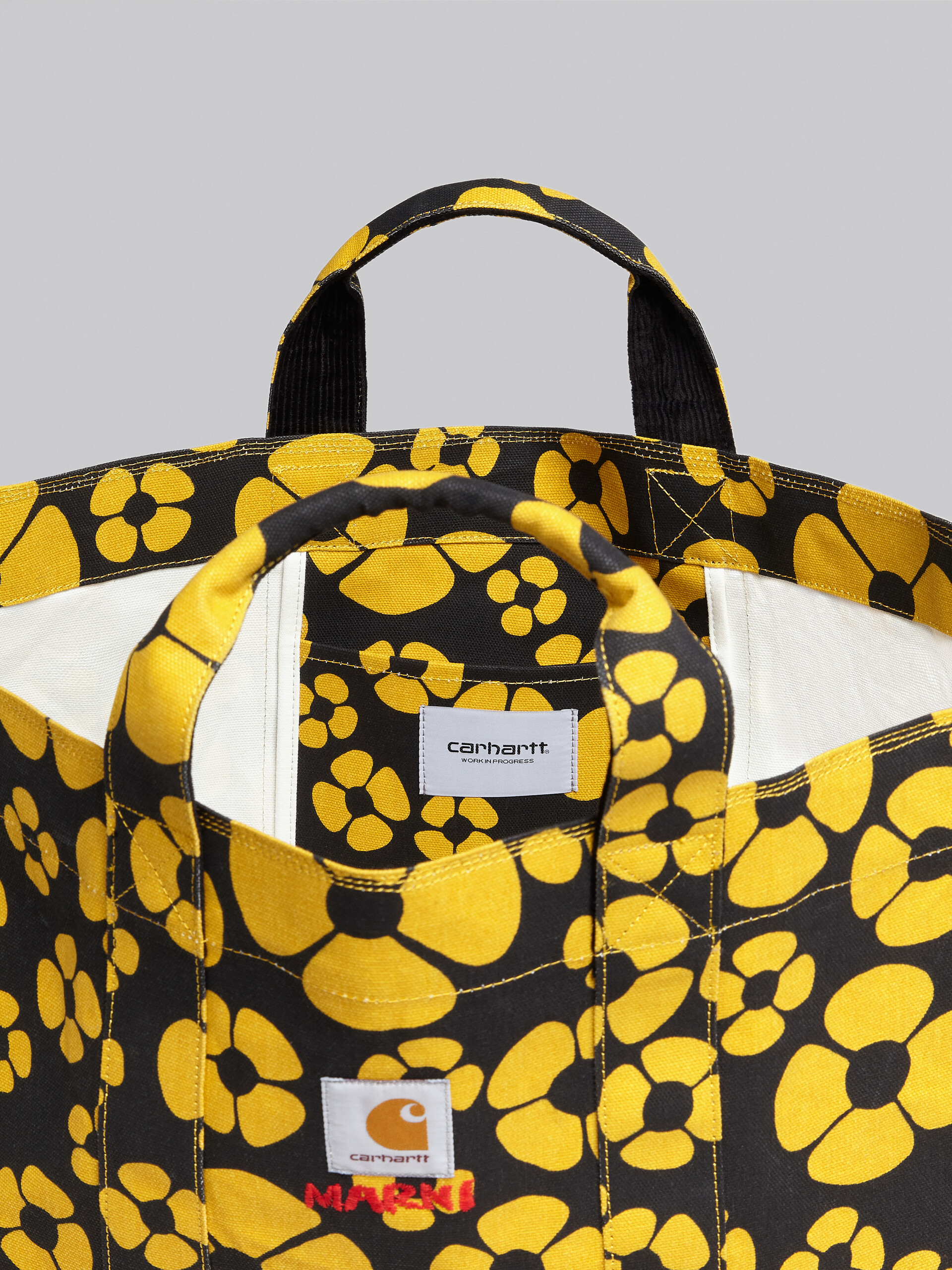 MARNI x CARHARTT WIP - yellow shopper - Shopping Bags - Image 4