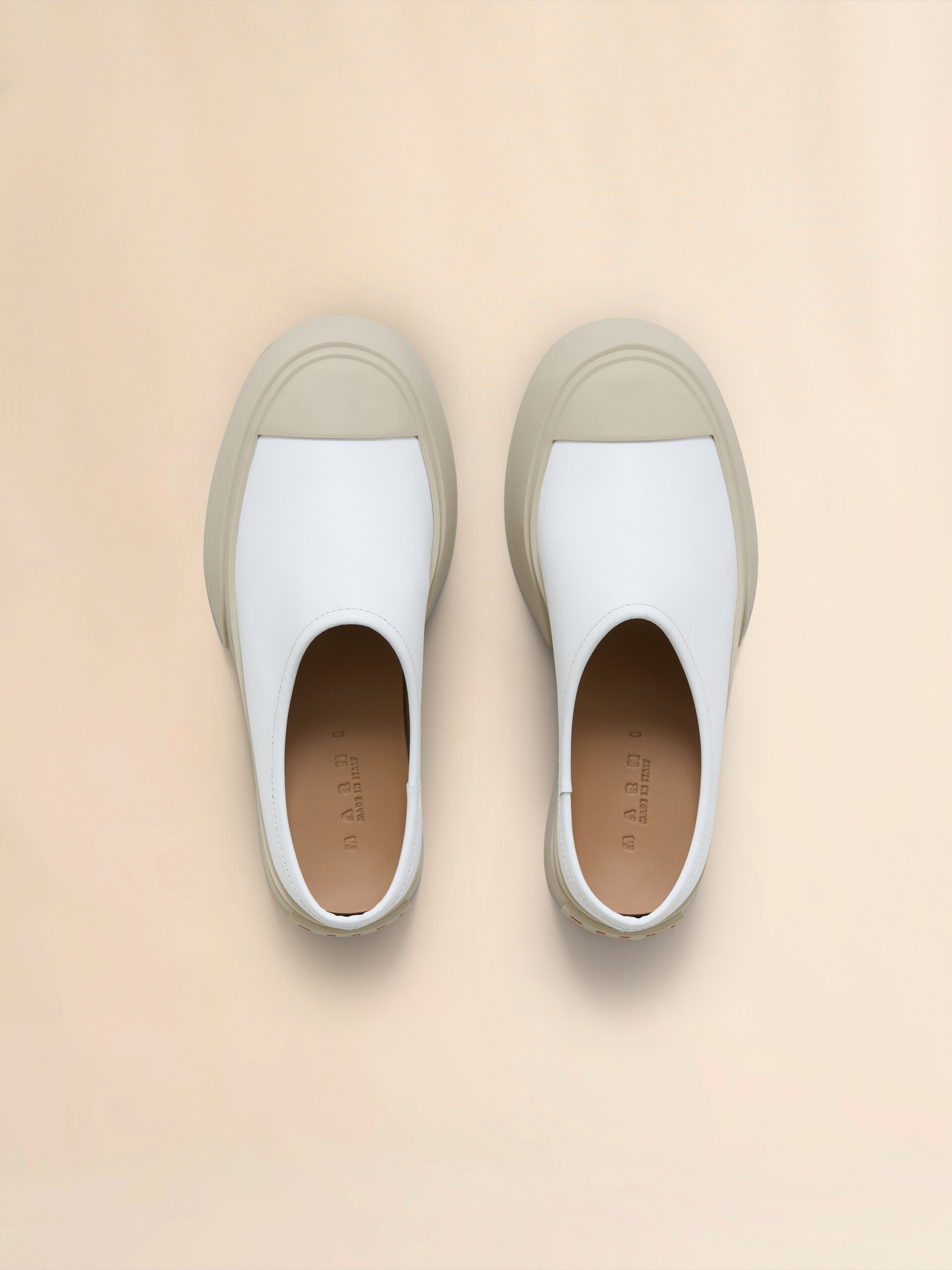 Grey leather Pablo sabot - Sneakers - Image 4
