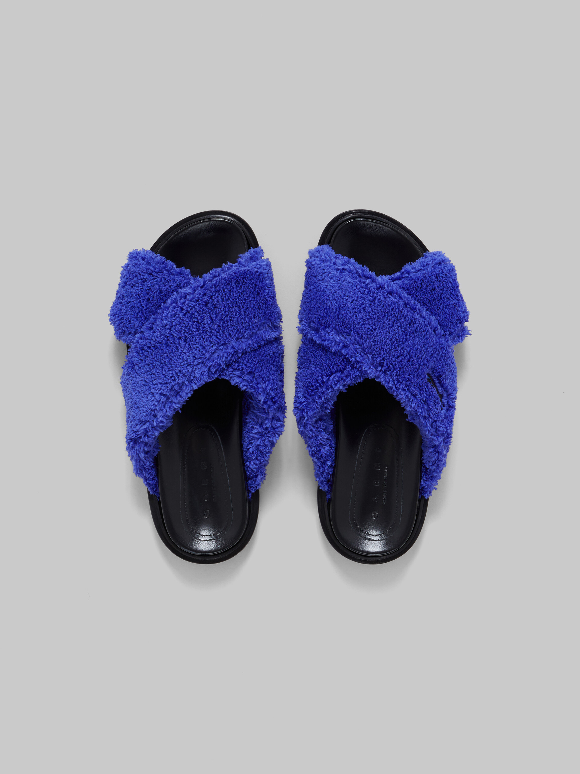 Blue Terry slide sandal - Sandals - Image 4