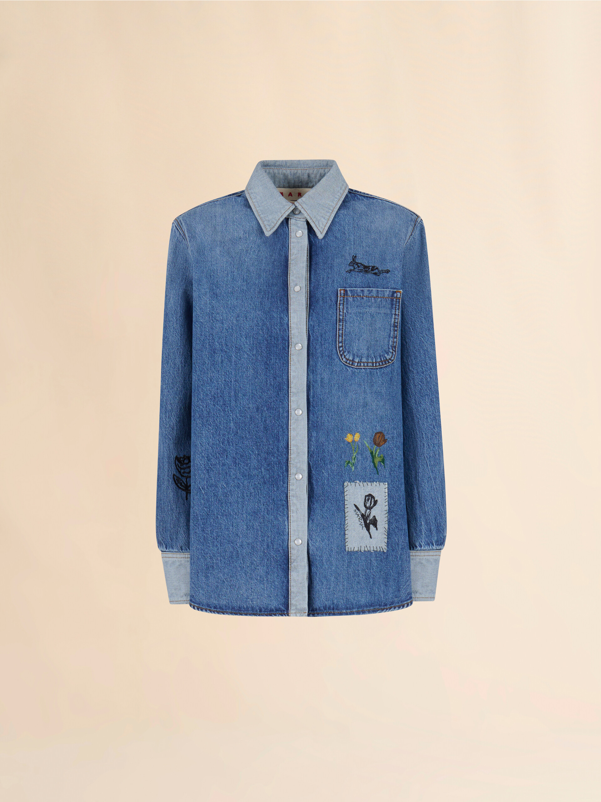Blue denim shirt - Shirts - Image 1