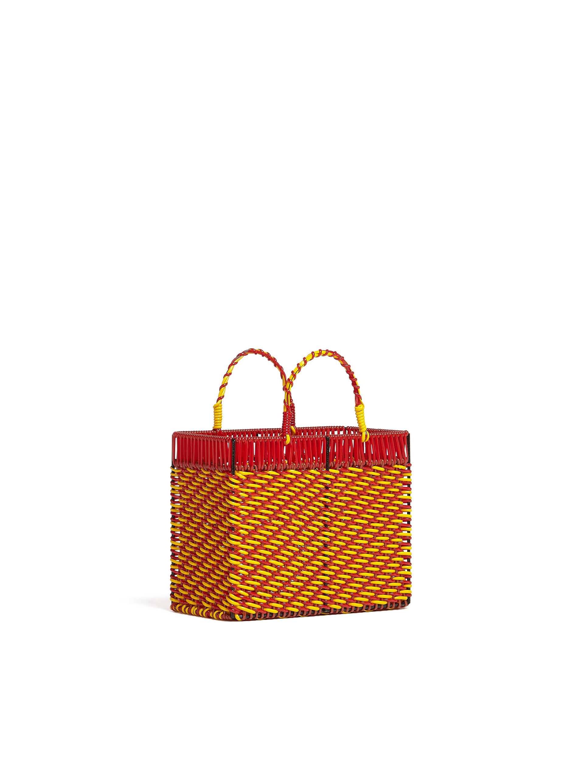 MARNI MARKET basket in iron and orange and red PVC - Home Accessories - Image 2
