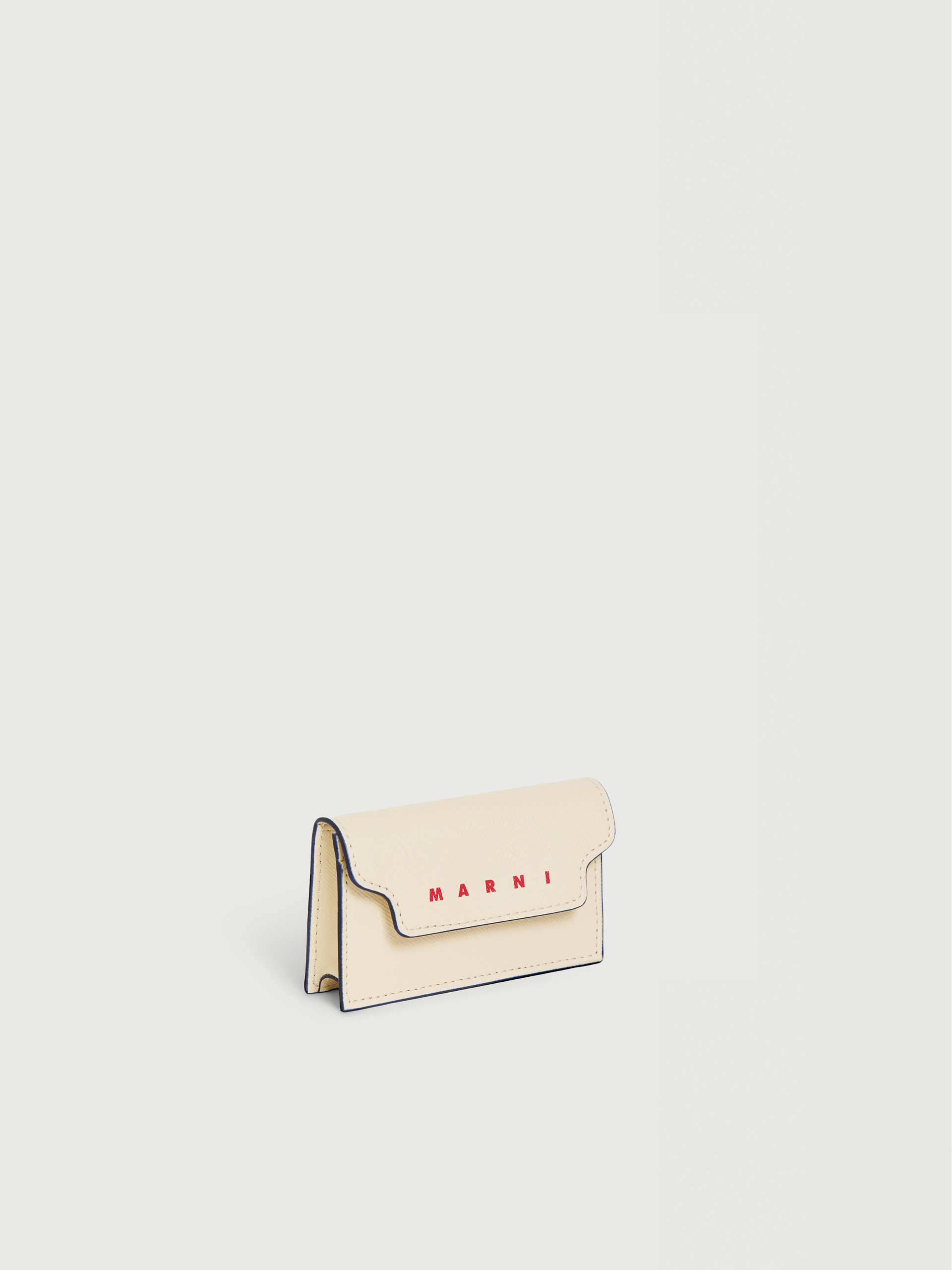 クリーム レザー製名刺入れ | Marni
