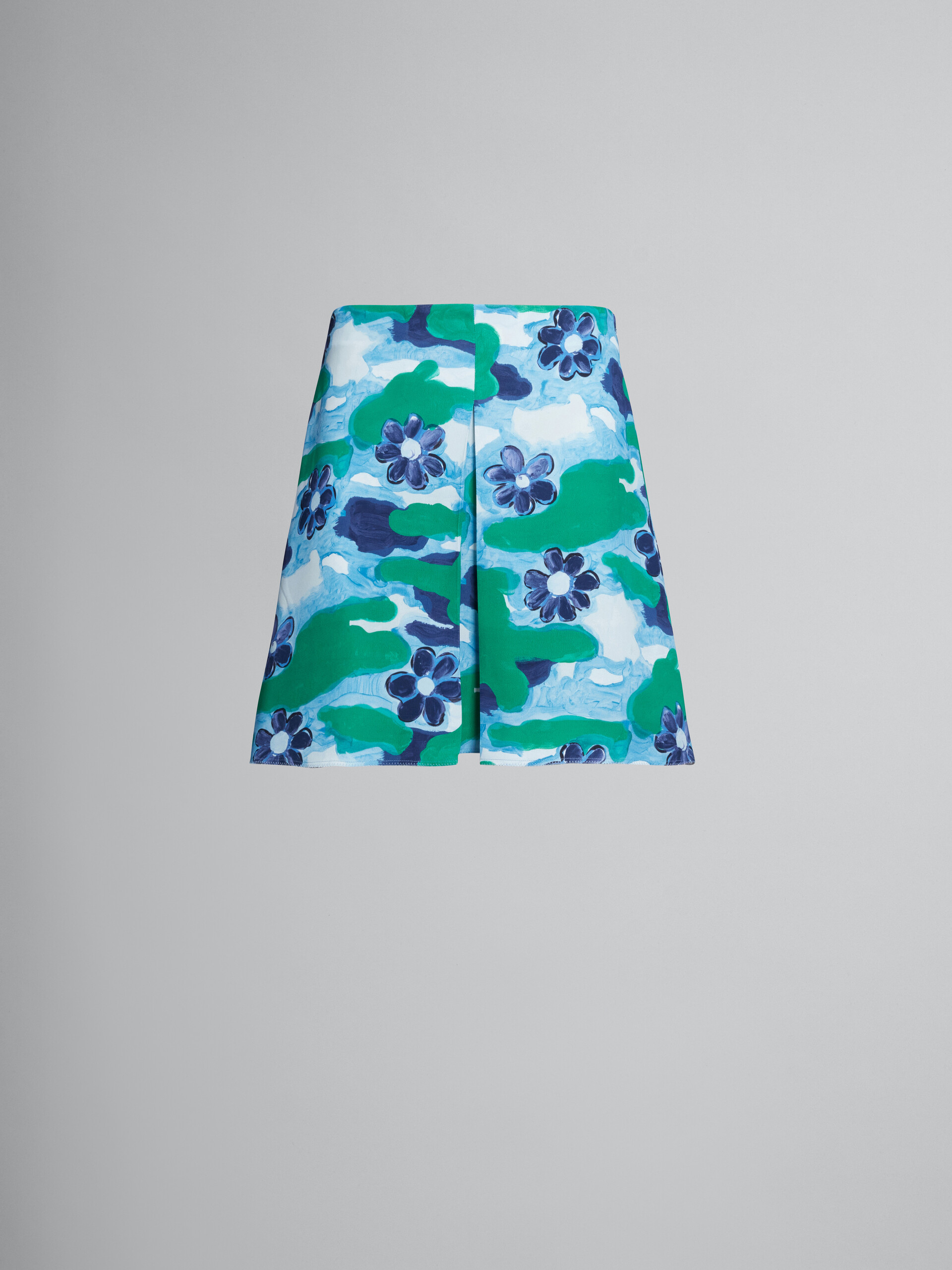 Printed cady mini skirt - Skirts - Image 1