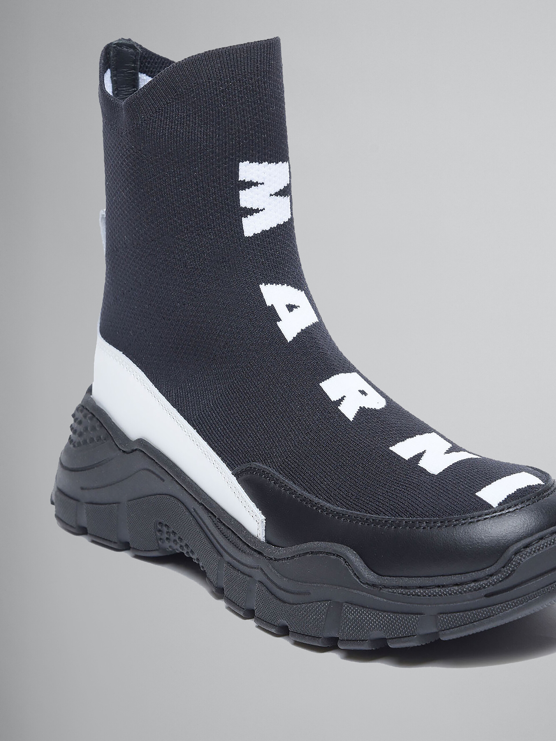 Black logo sock sneaker - Boots - Image 4