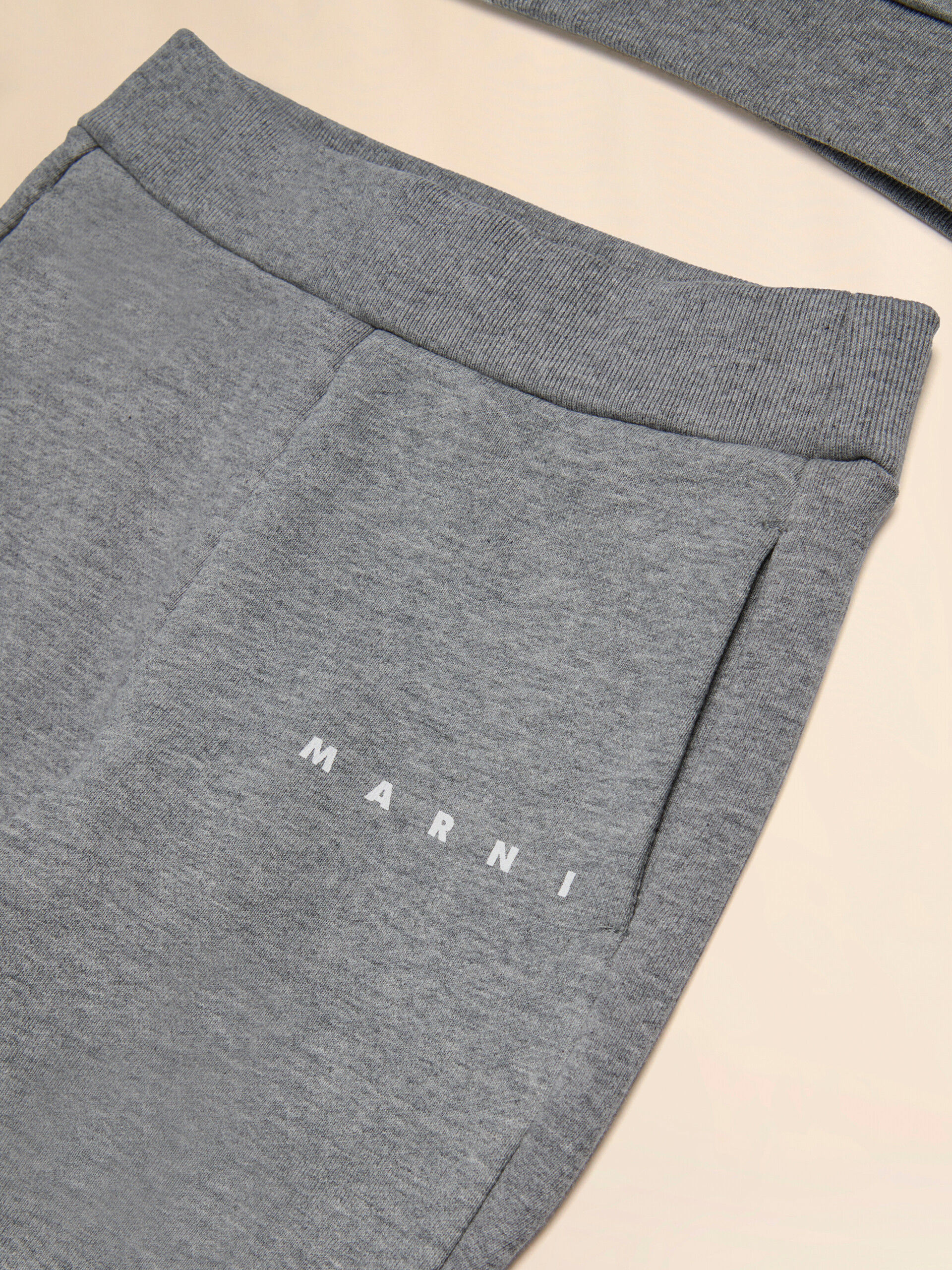 Dark blue fleece tracksuit set - Pants - Image 4