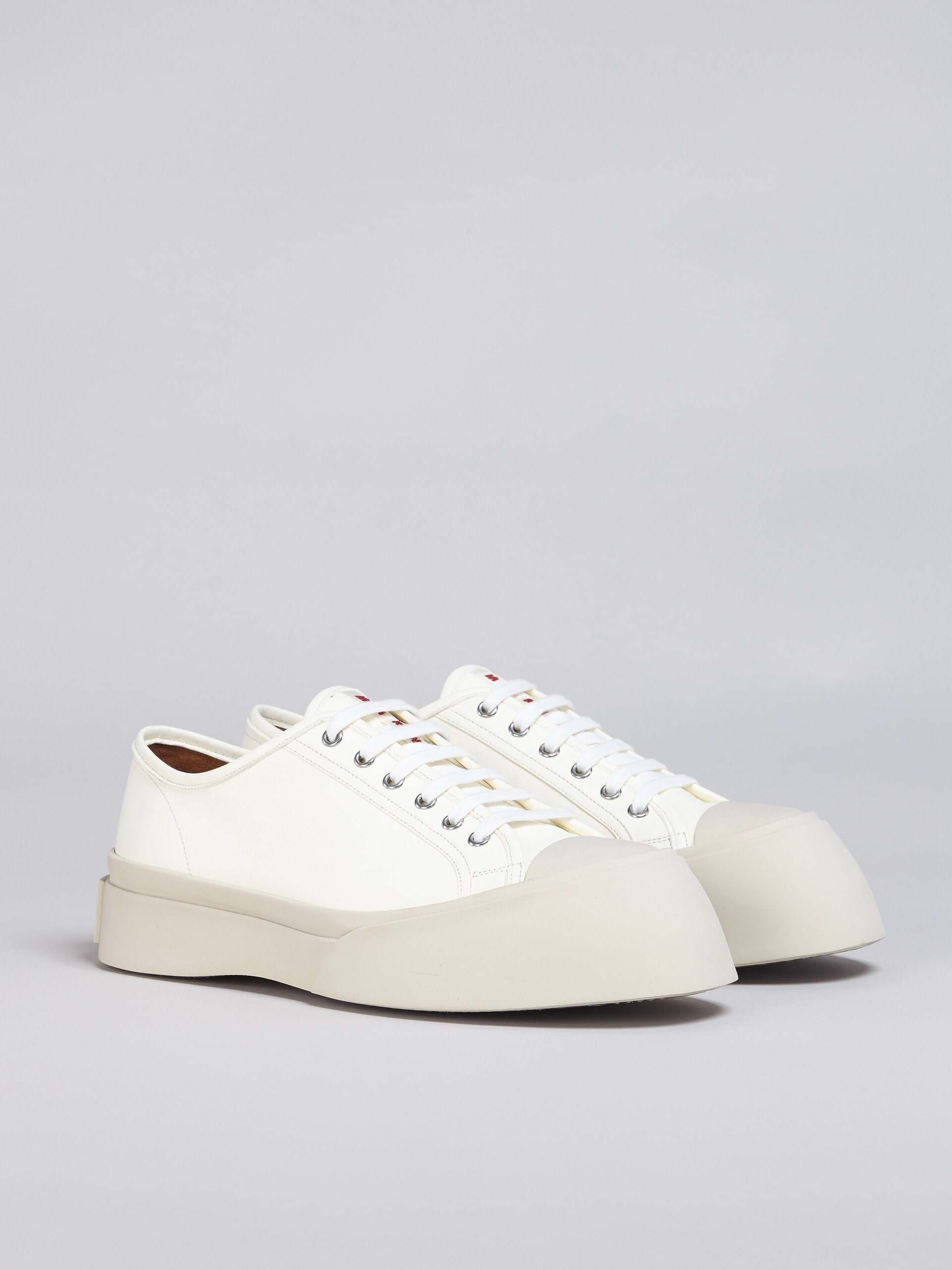 White soft calf leather PABLO sneaker - Sneakers - Image 2