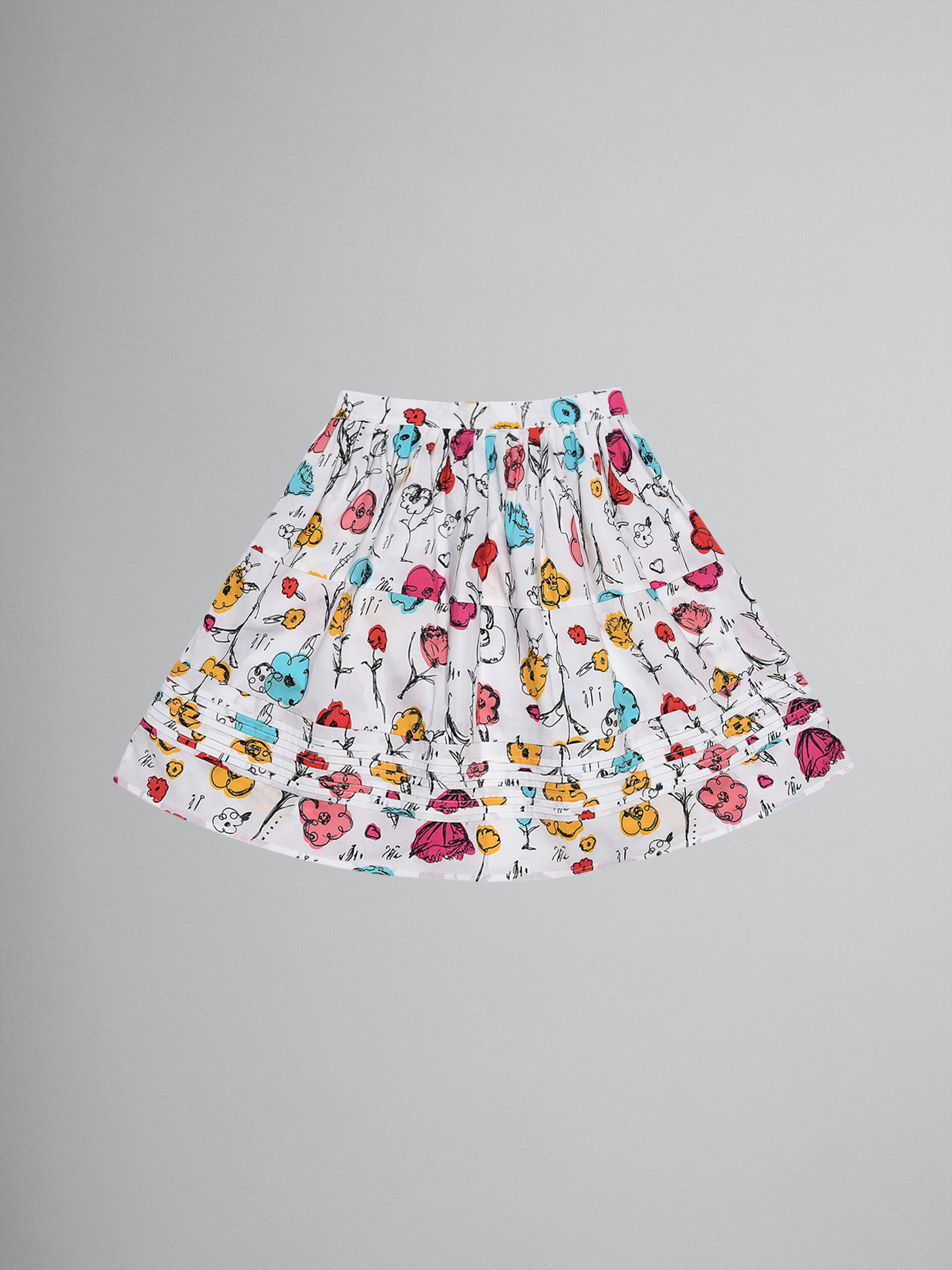 Falda de popelina de algodón con estampado Prato - Faldas - Image 2