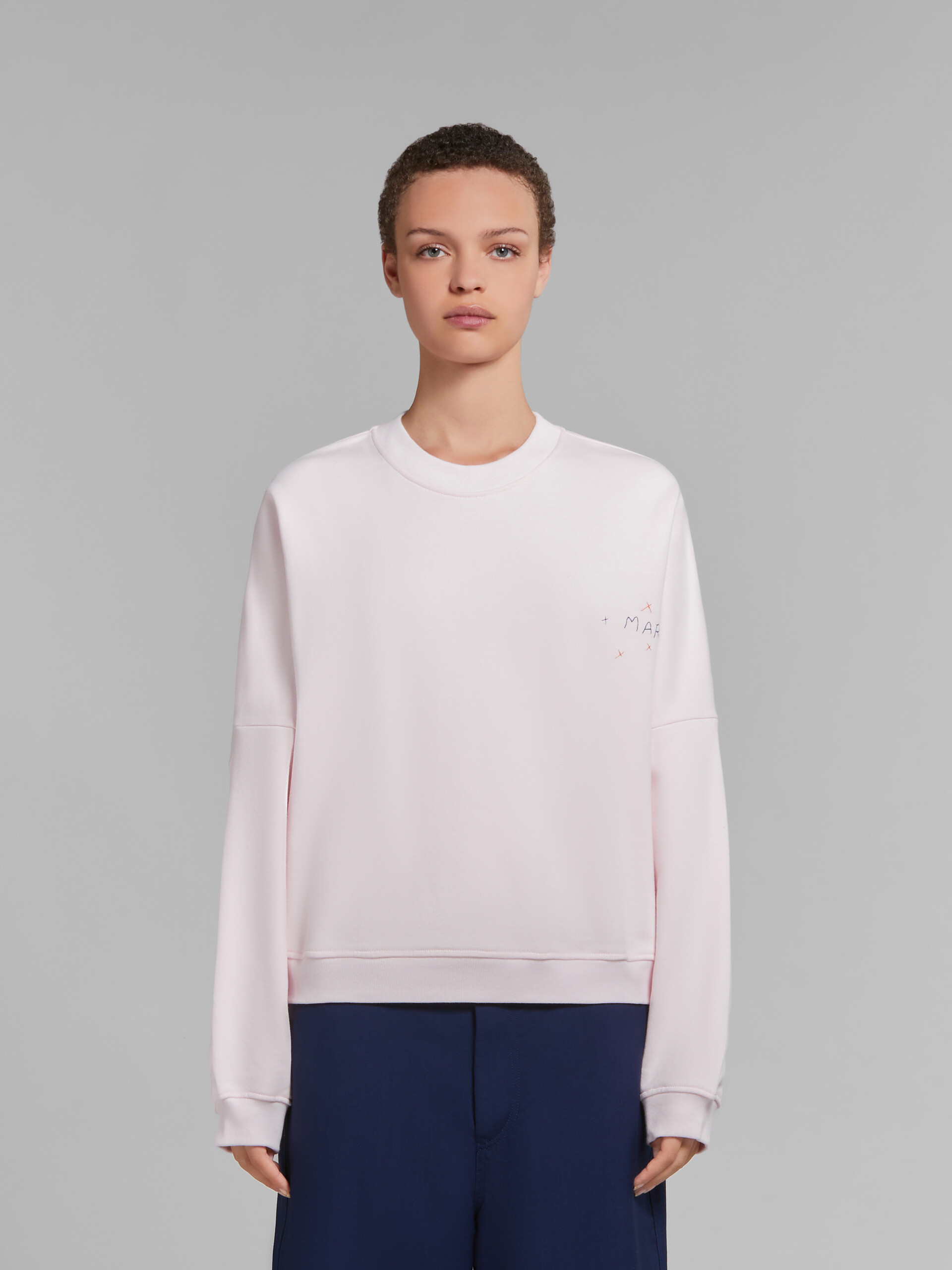 Pink bio jersey sweatshirt with dragon print - Sweaters - Image 2