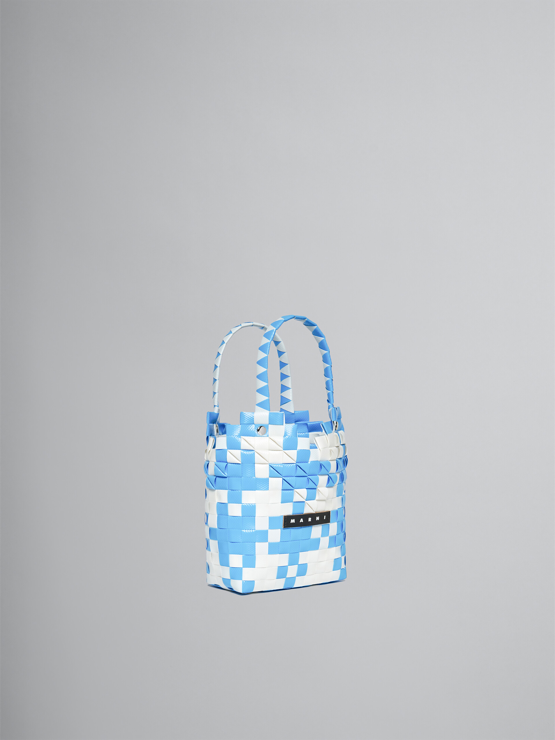 Hellrosa gewebter Shopper Diamond Basket - Tasche - Image 3