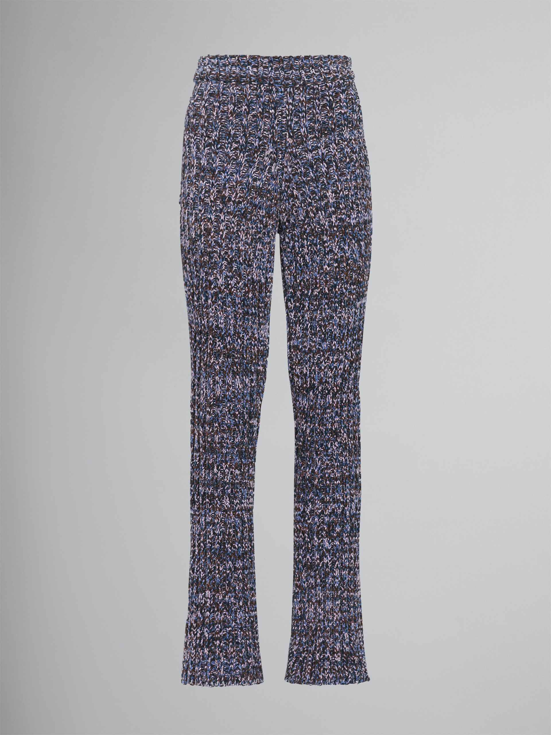 Chenille viscose and cotton pants - Pants - Image 1