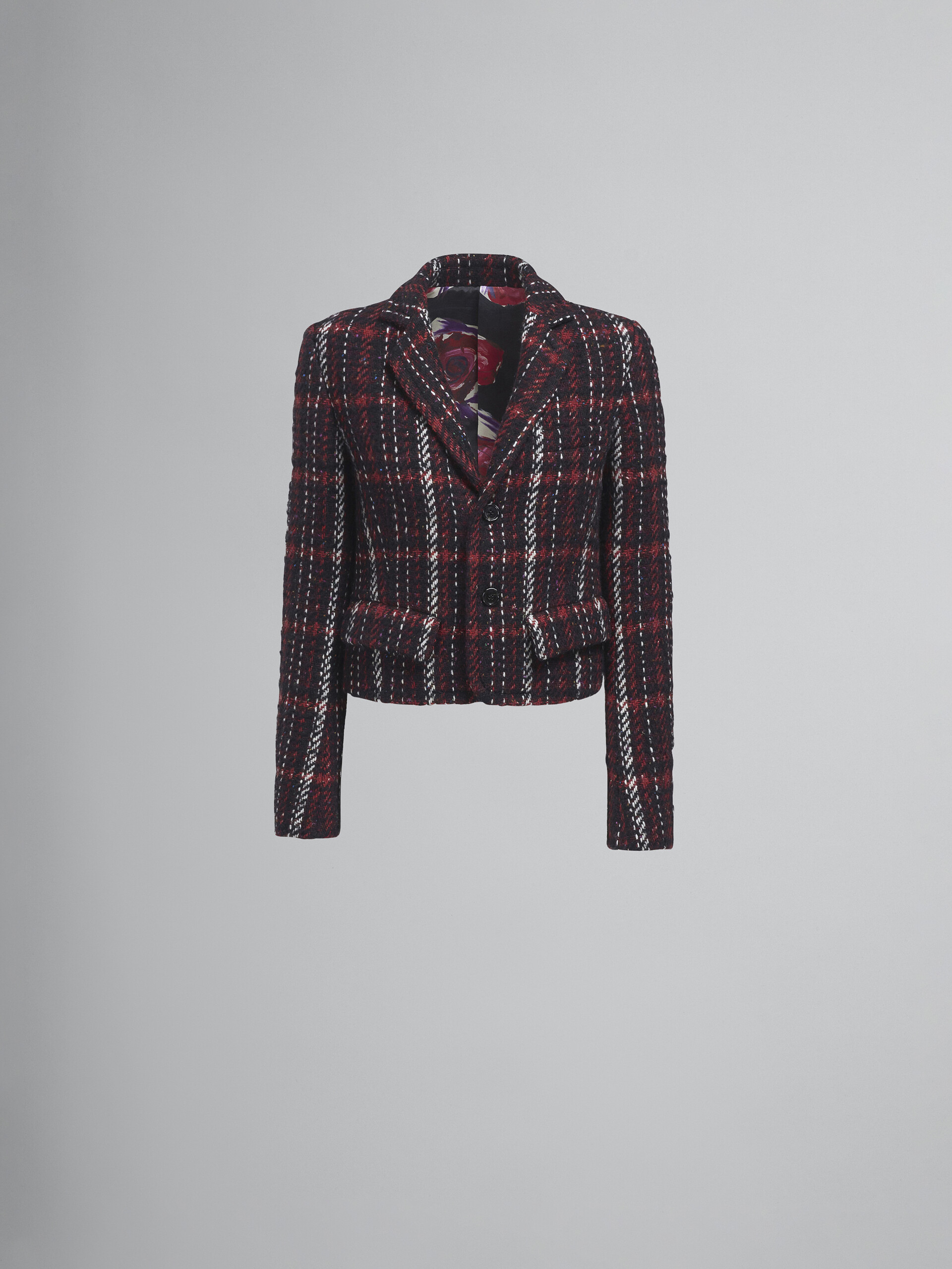 Reversible speckled tweed baby jacket - Jackets - Image 1