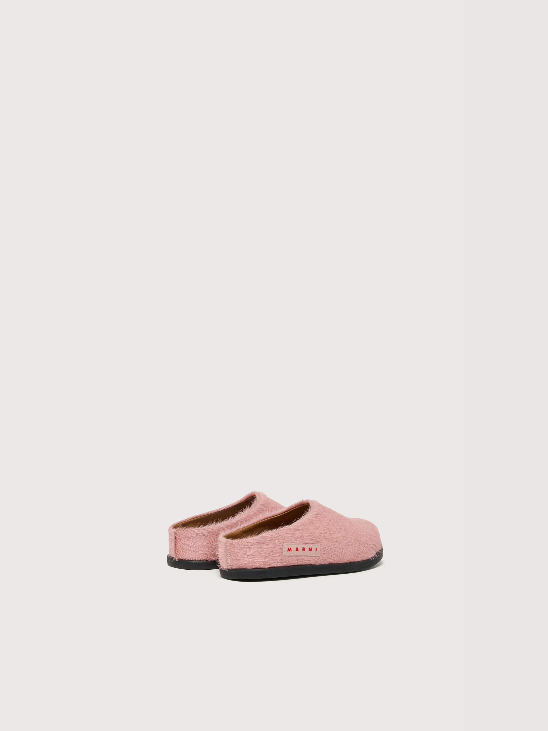 Pink pony hair Fussbett sabot - Sneakers - Image 3